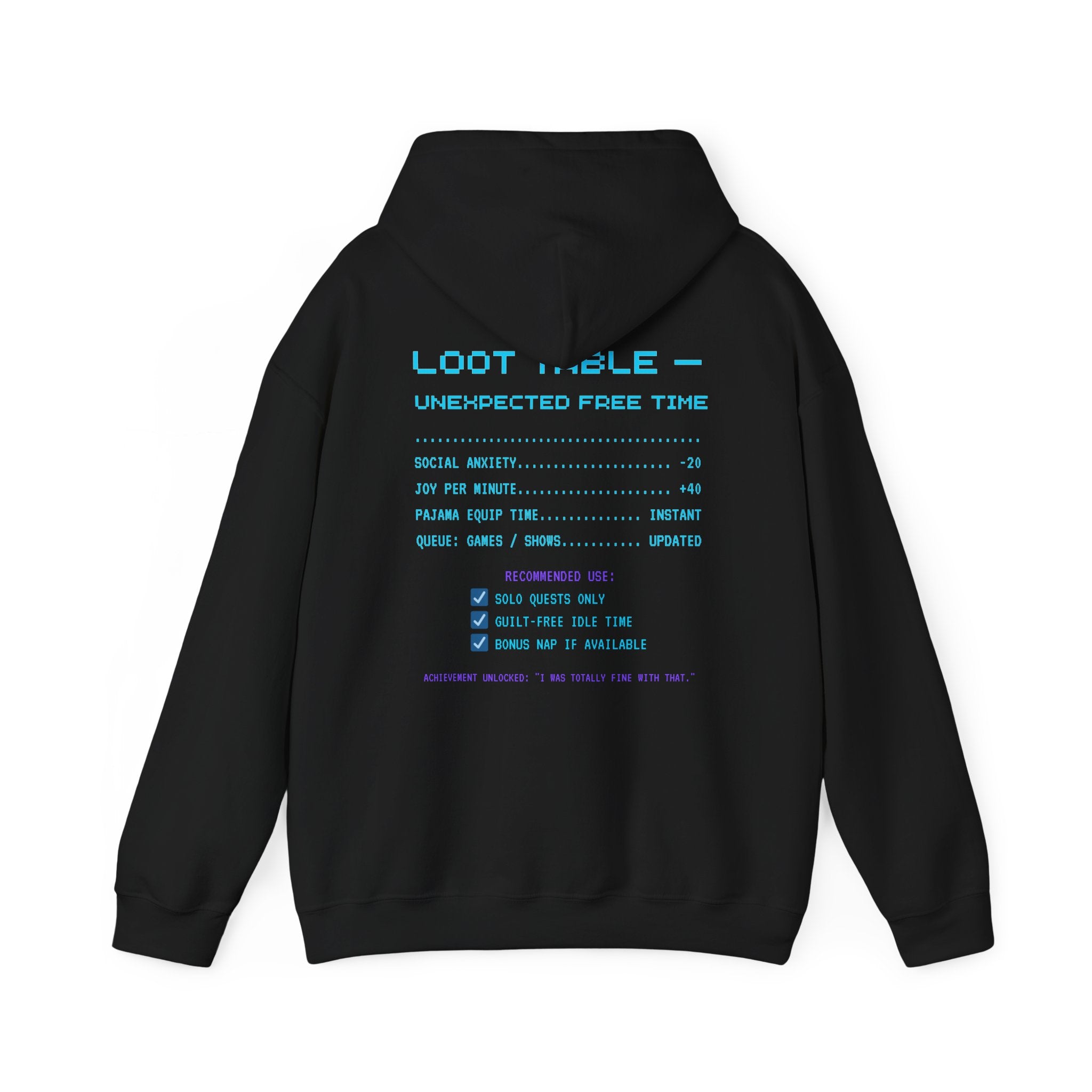 Canceled Plans = S-Tier Loot Hoodie – Rare Drop: Free Evening Gamer Sweatshirt (Front & Back Print)