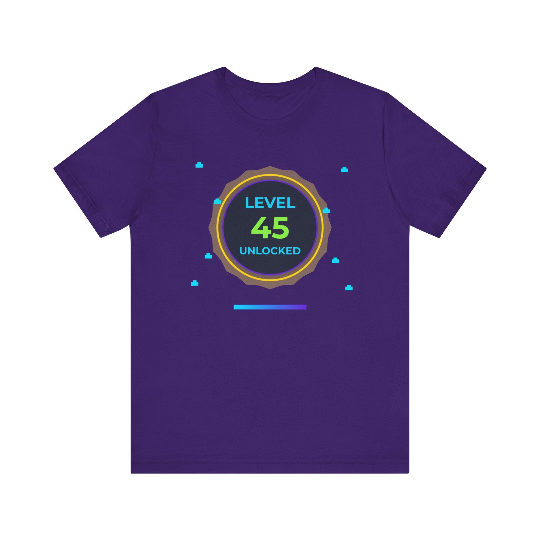 🔥 Level 45 Legend Shirt • Front + Back Design • 45th Birthday Gamer Gift • Retro Gaming Tee • Achievement Badge • Milestone Birthday