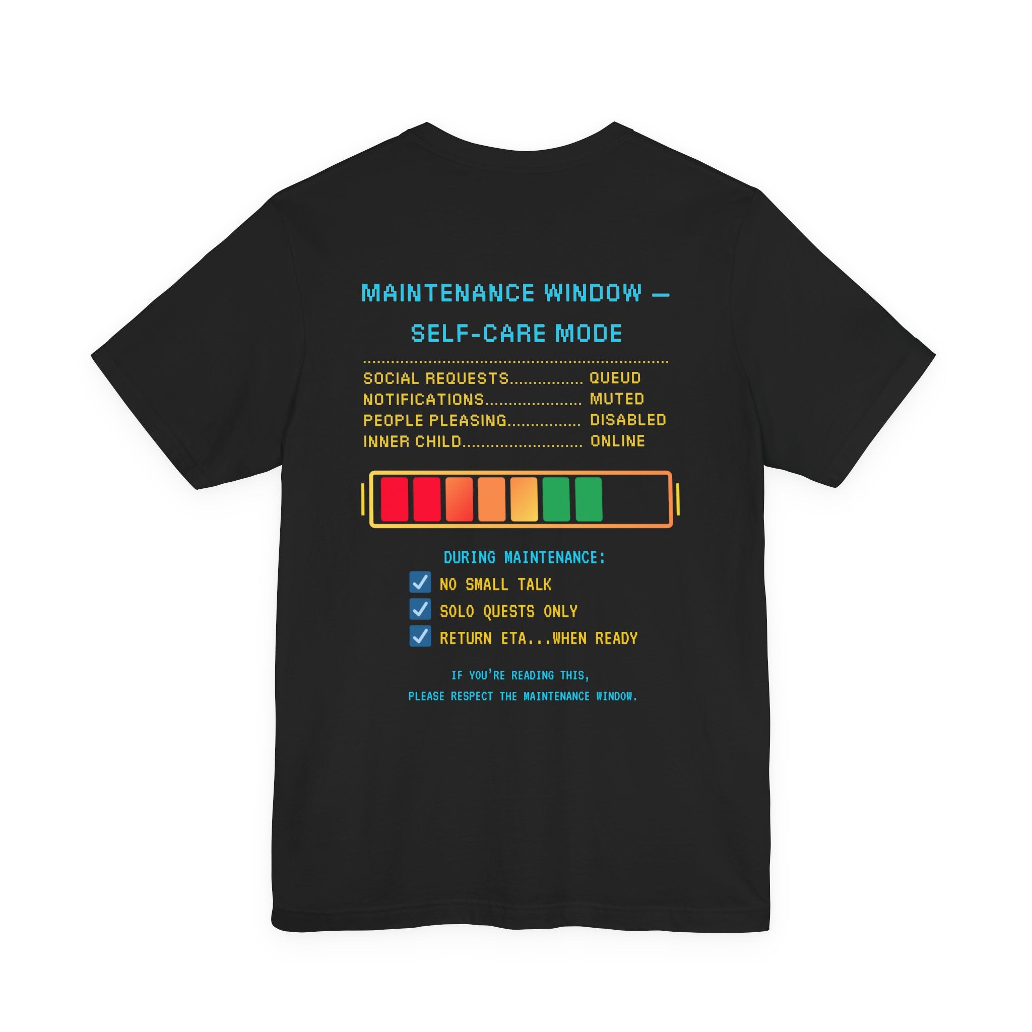 🛠️ AFK FOR MAINTENANCE Shirt • Self-Care Mode Gamer T-Shirt • Retro Pixel AFK Tee for Introverts • 80s 90s Video Game Gift