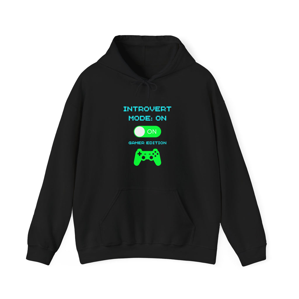 Introvert Mode: On – Gamer Edition Hoodie (Front & Back Print Introvert Gamer Sweatshirt)