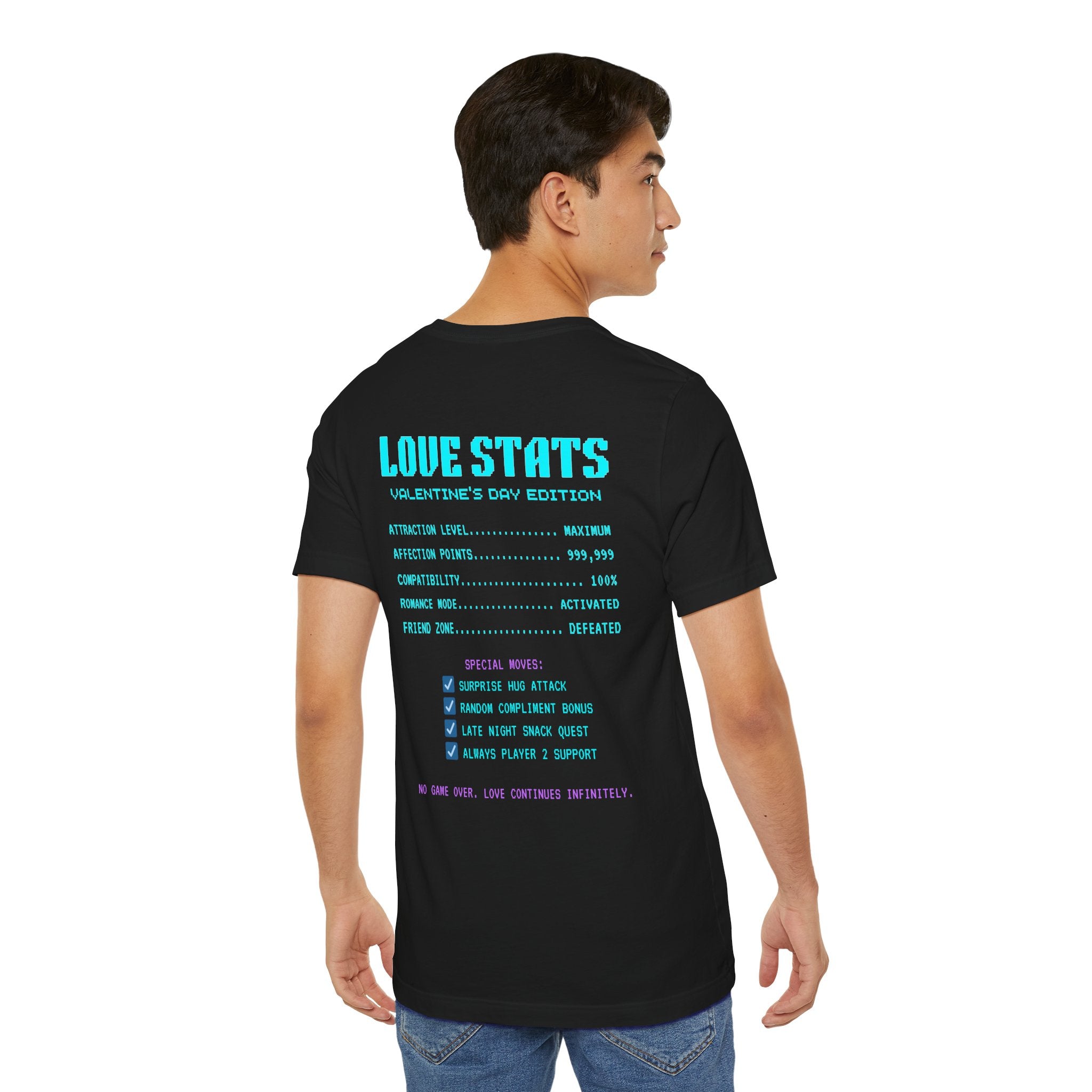 Valentine Exe Love Level Infinite Shirt | Funny Gamer Valentines Day Gift | Unique Gift for Him Her | Retro Gaming Tee | Romance Gift