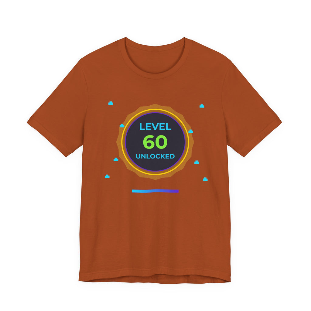 Level 60 Legend Shirt • Front + Back Design • 60th Birthday Gamer Gift • Retro Gaming Tee • Achievement Badge • Milestone Birthday
