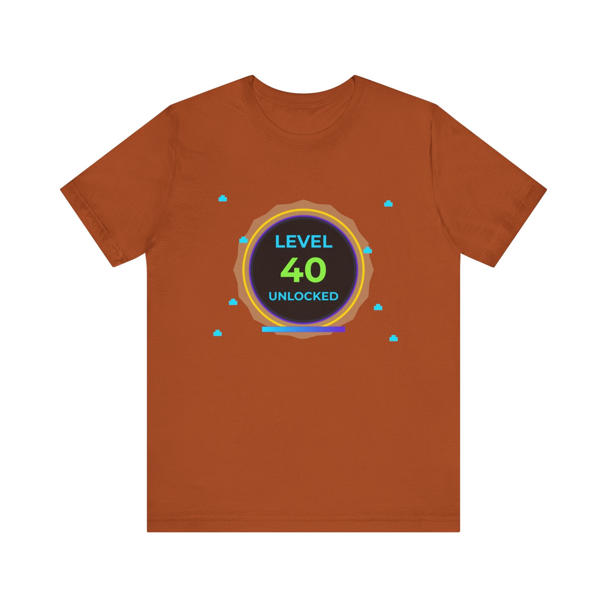 🔥 Level 40 Legend Shirt • Front + Back Design • 40th Birthday Gamer Gift • Retro Gaming Tee • Achievement Badge • Milestone Birthday