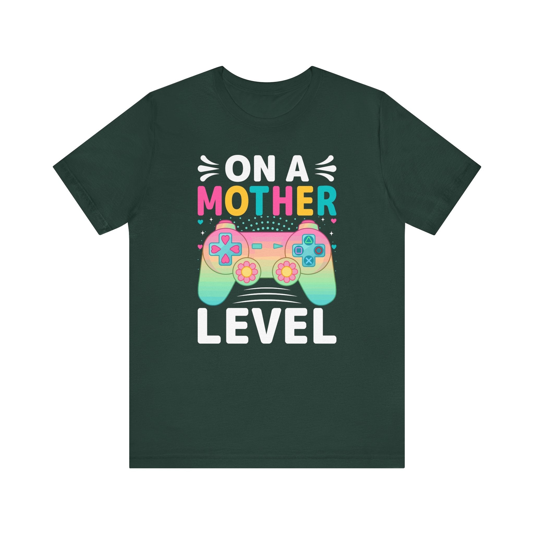On A Mother Level T-Shirt | Gaming Mom Shirt | Gamer Mother Gift | Retro Gaming Mom Tee