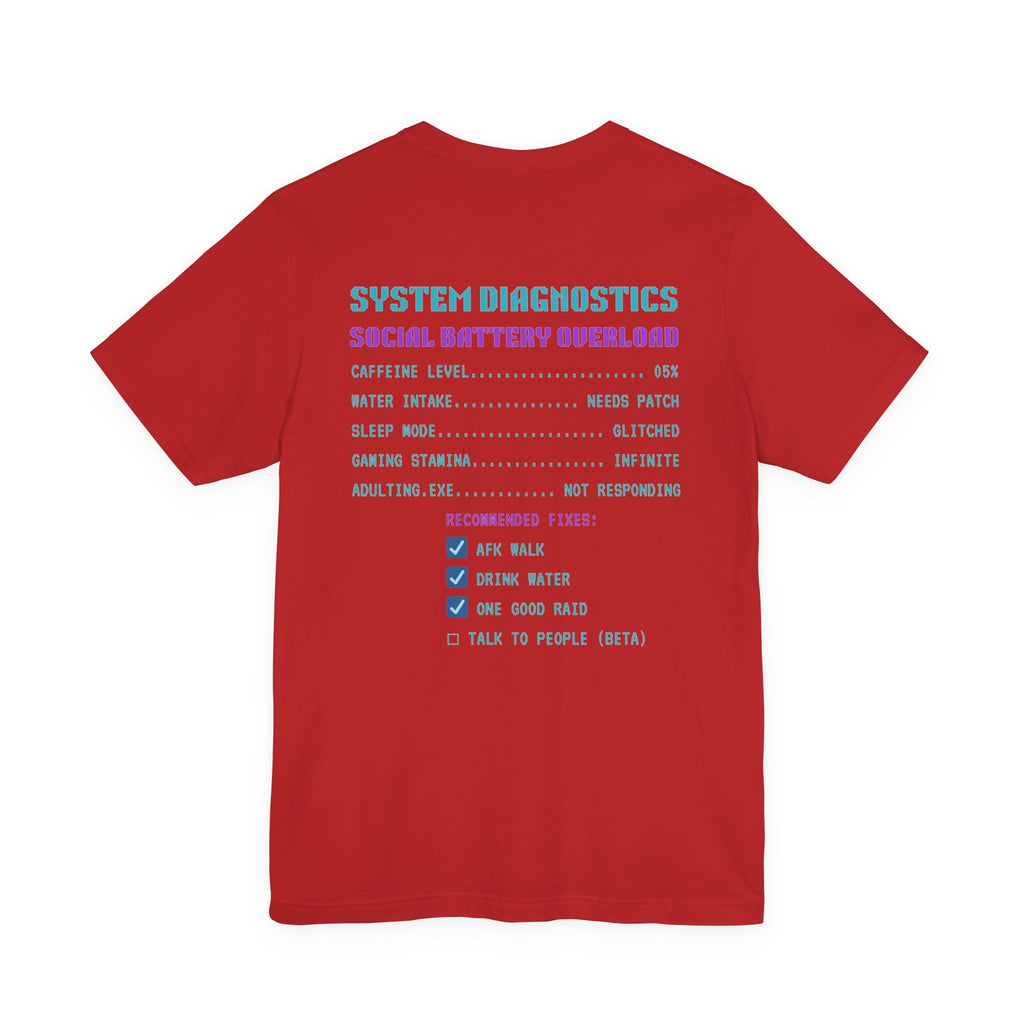 💧 HUMAN.EXE NEEDS WATER Shirt • Hydration Quest Gamer Tee • Retro 80s 90s Video Game T-Shirt • Funny Introvert Gift for Gamers