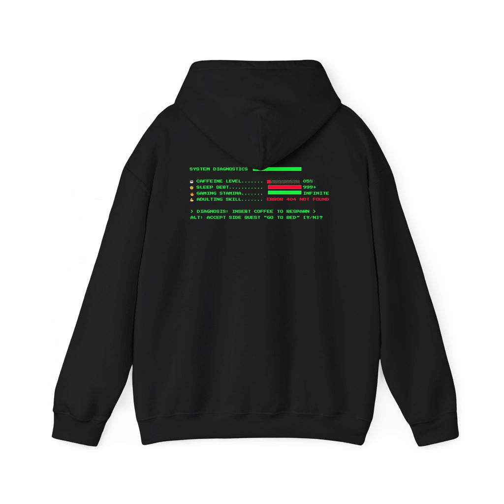 🔥 Low Energy Gamer Hoodie • Caffeine Required to Respawn • Funny Coffee Addict Hoodie • System Critical Pullover • Gift for Gamers & Coders