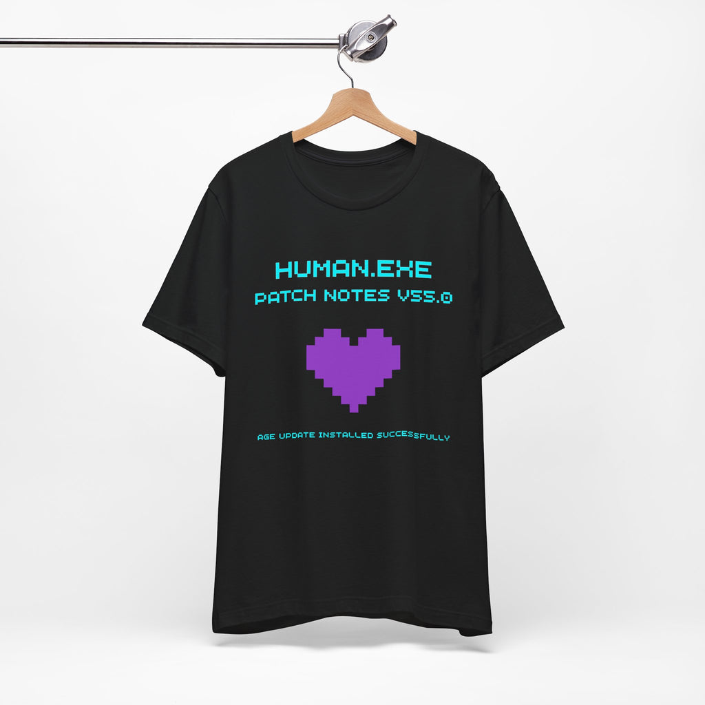 🎮 HUMAN.EXE Patch Notes v55.0 Shirt • Funny 55th Birthday Gamer T-Shirt • Retro Changelog Tee for 80s 90s Gamers • Level 55 Upgrade Gift