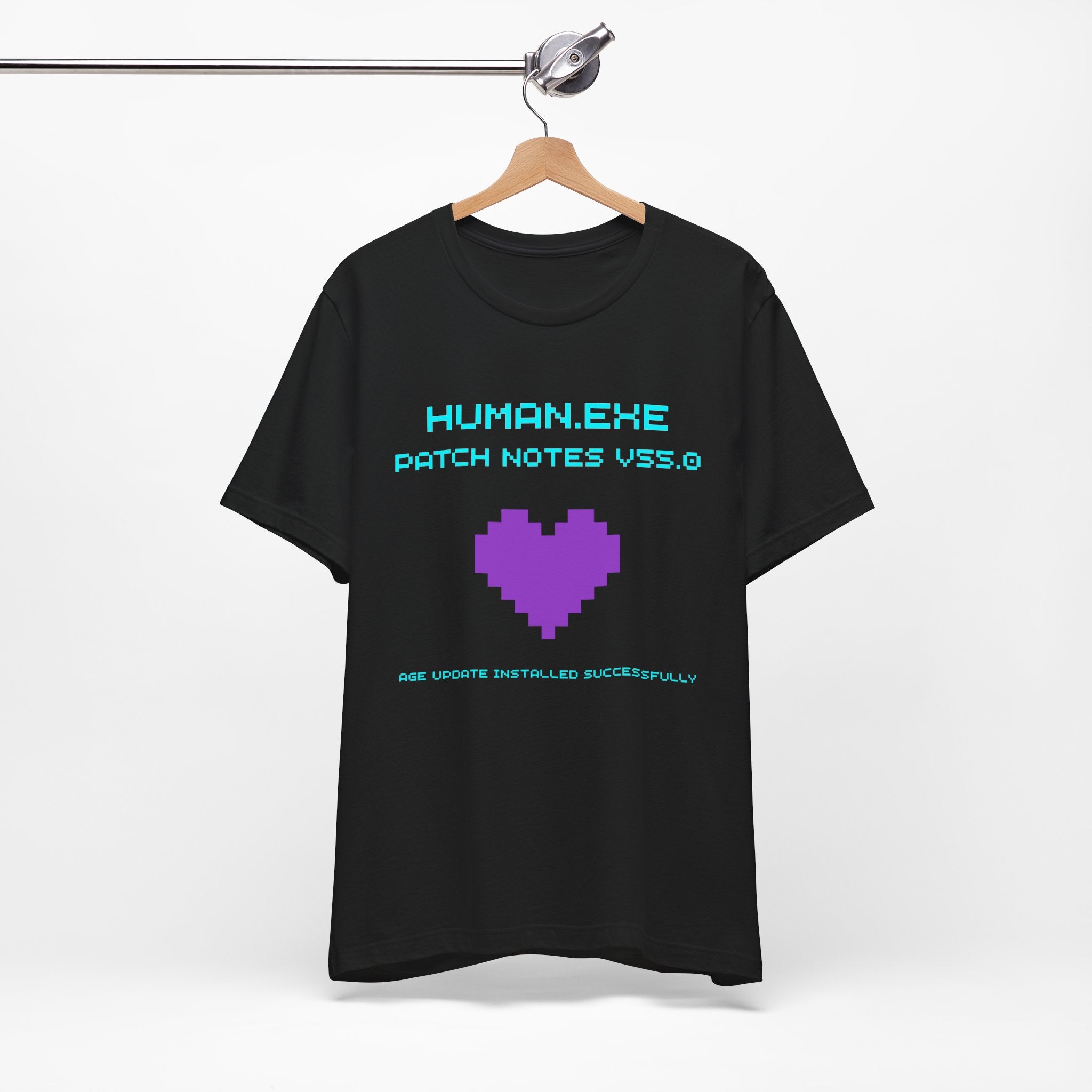 🎮 HUMAN.EXE Patch Notes v55.0 Shirt • Funny 55th Birthday Gamer T-Shirt • Retro Changelog Tee for 80s 90s Gamers • Level 55 Upgrade Gift