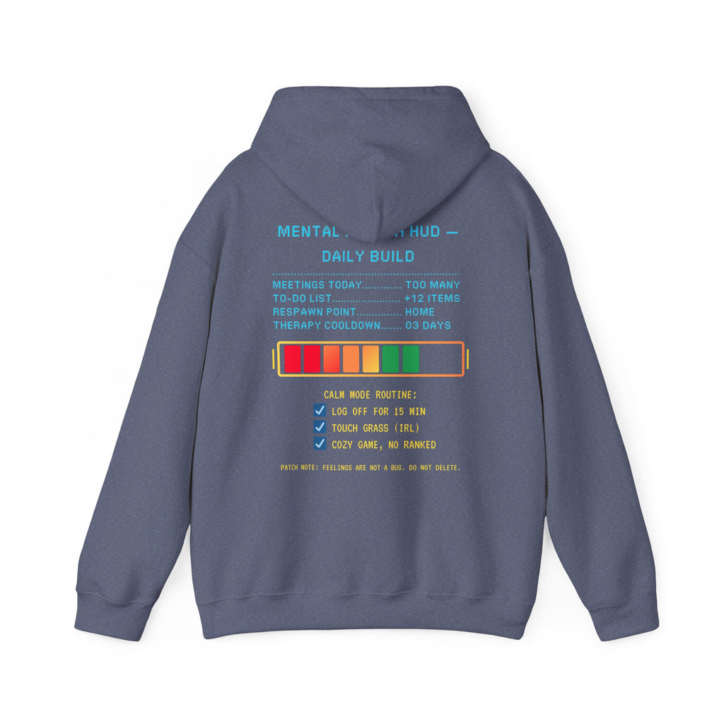 🧠 STRESS LEVELS AT 67% Hoodie • Syncing to Calm Mode Gamer Hoodie • Retro Pixel Mental Health Sweatshirt • Cozy 80s 90s Gamer Gift