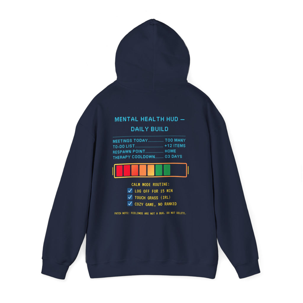 🧠 STRESS LEVELS AT 67% Hoodie • Syncing to Calm Mode Gamer Hoodie • Retro Pixel Mental Health Sweatshirt • Cozy 80s 90s Gamer Gift