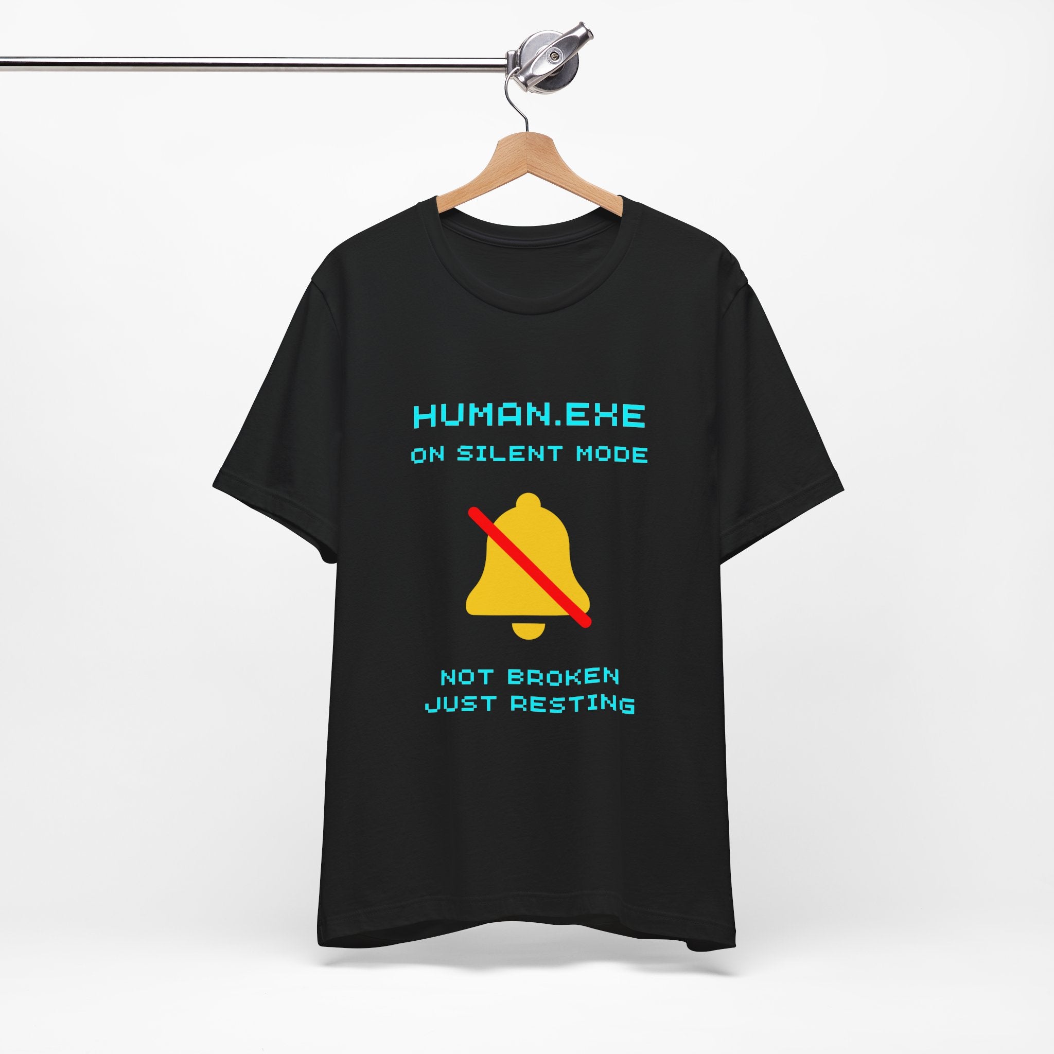 HUMAN.EXE On Silent Mode Shirt – Not Broken, Just Resting (Front & Back Print)