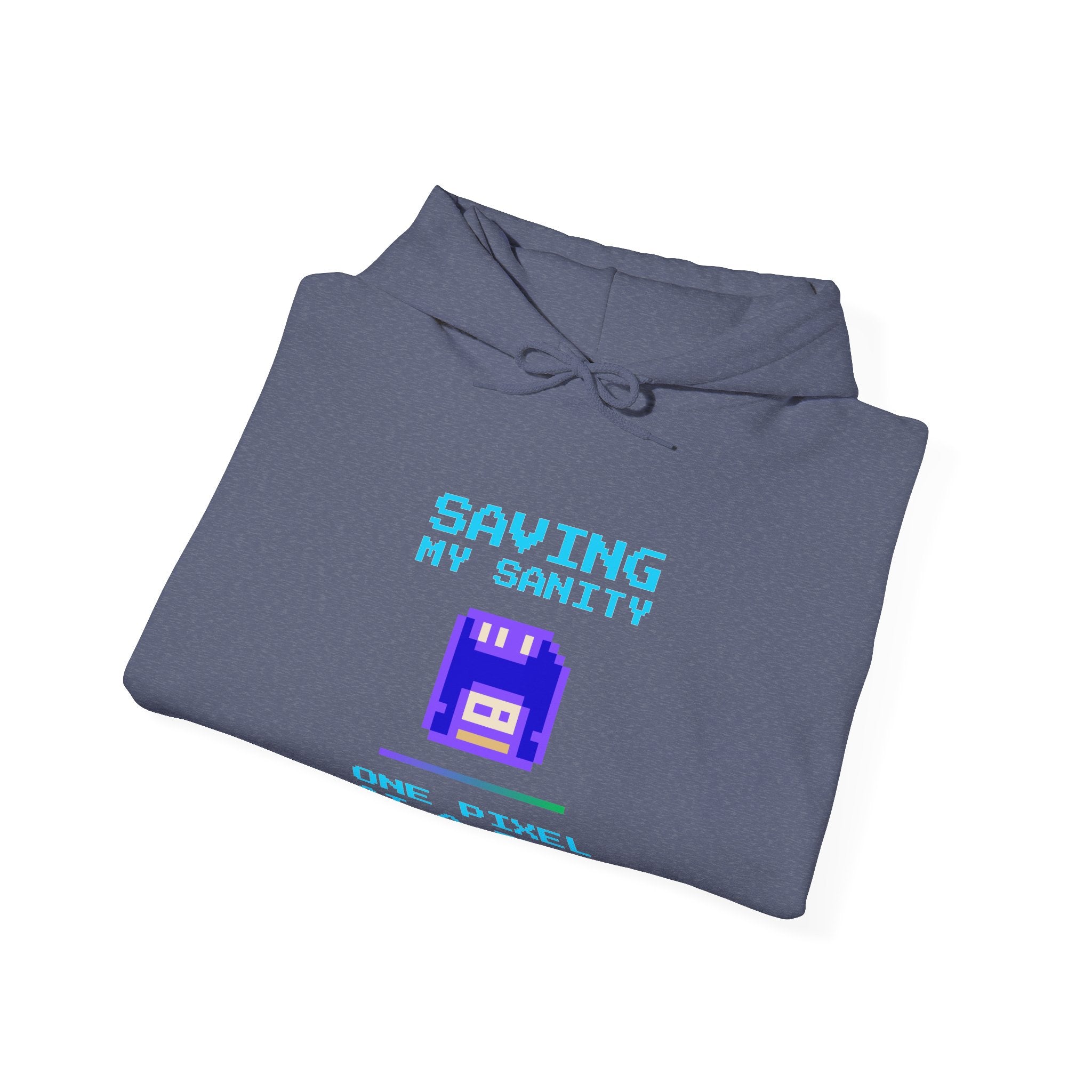 🔥 Saving My Sanity Hoodie | Front + Back Design | Gamer Mental Health Sweatshirt | Retro Floppy Disk Gaming Humor