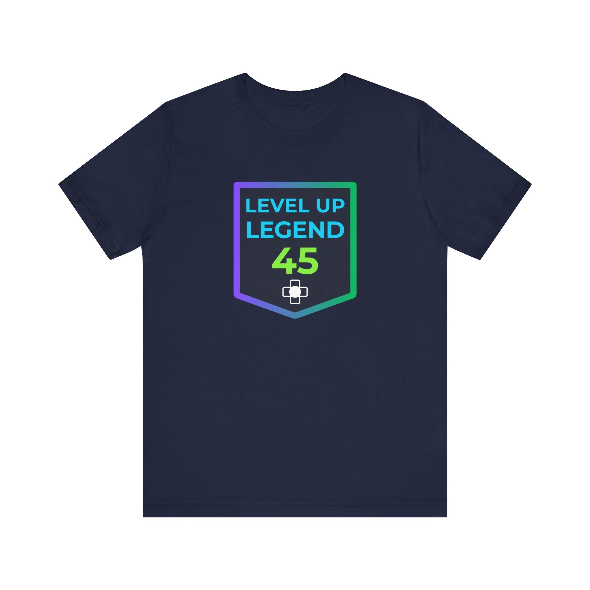 🔥 Level 45 Legend Shirt • Front + Back Design • 45th Birthday Gamer Gift • Retro Gaming Tee • Achievement Badge Design • Milestone Birthday