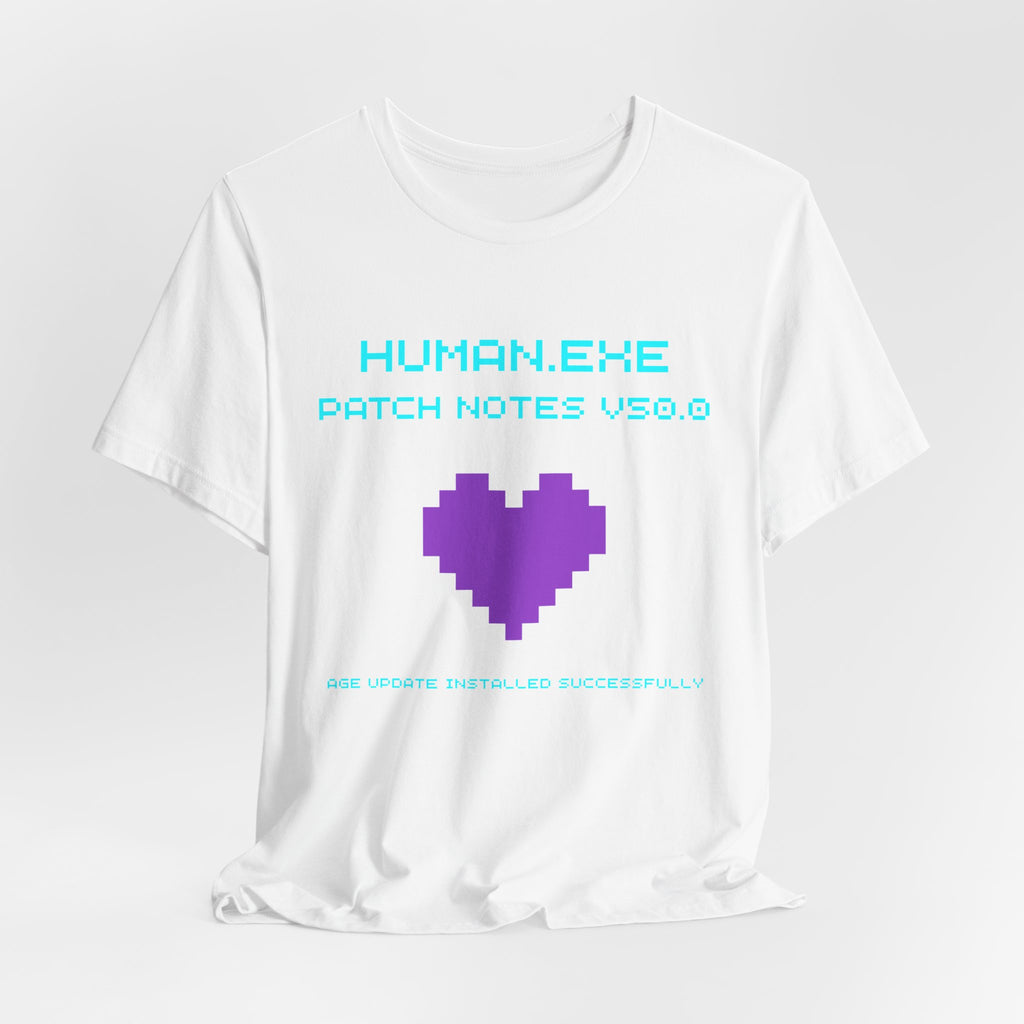 🎮 HUMAN.EXE Patch Notes v50.0 Shirt • Funny 50th Birthday Gamer T-Shirt • Retro Changelog Tee for 80s 90s Gamers • Level 50 Upgrade Gift