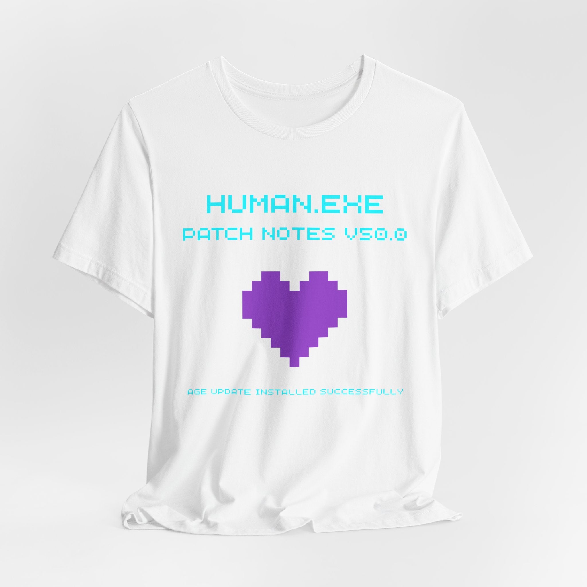 🎮 HUMAN.EXE Patch Notes v50.0 Shirt • Funny 50th Birthday Gamer T-Shirt • Retro Changelog Tee for 80s 90s Gamers • Level 50 Upgrade Gift