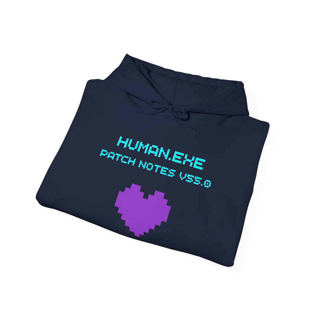 🎮 HUMAN.EXE Patch Notes v 55.0 Hoodie • Funny 55th Birthday Gamer Hoodie • Retro Changelog Sweatshirt • Cozy Level 55 Upgrade Gift