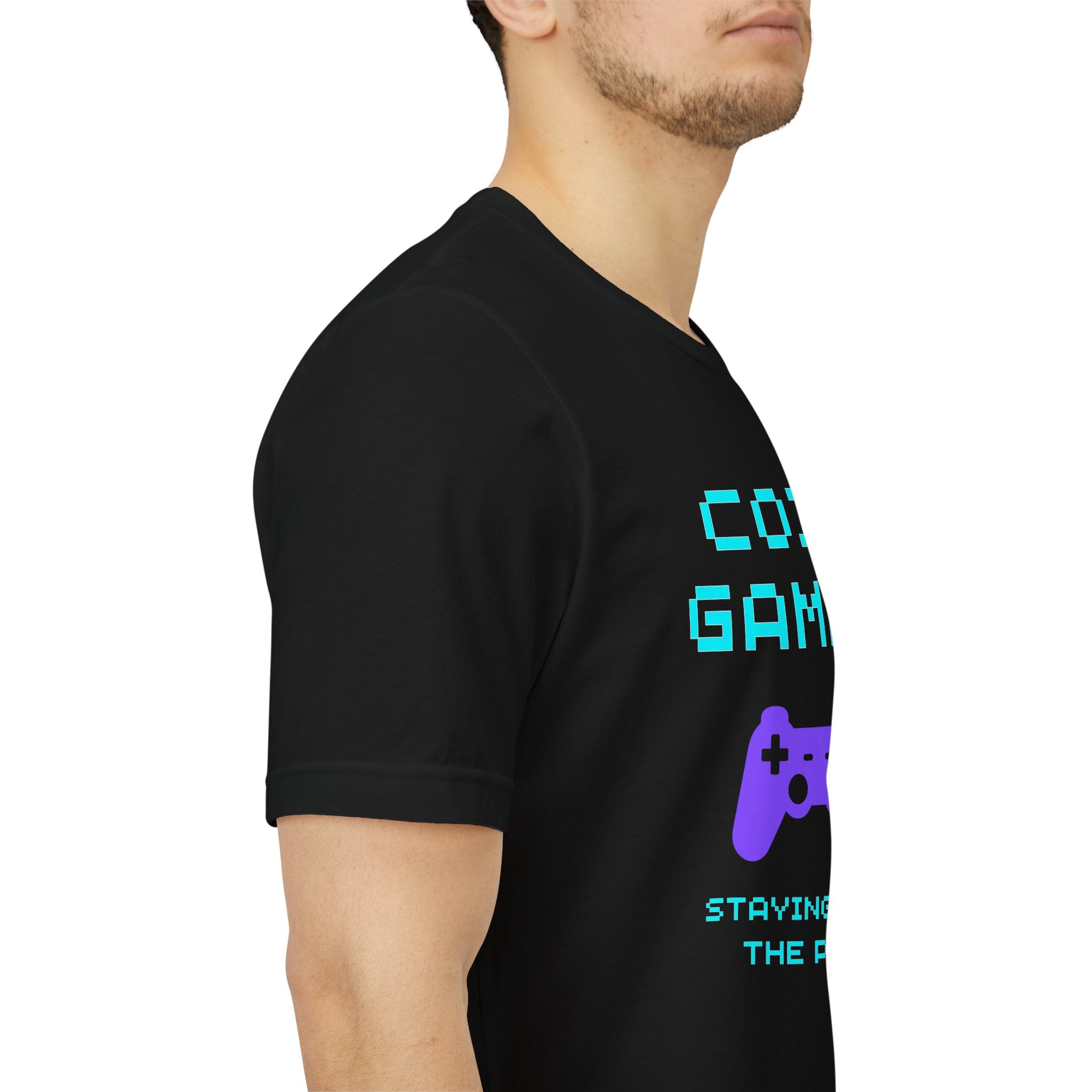 Cozy Gamer Shirt – Staying In Is the Plan Retro Controller Tee (Front & Back Print)