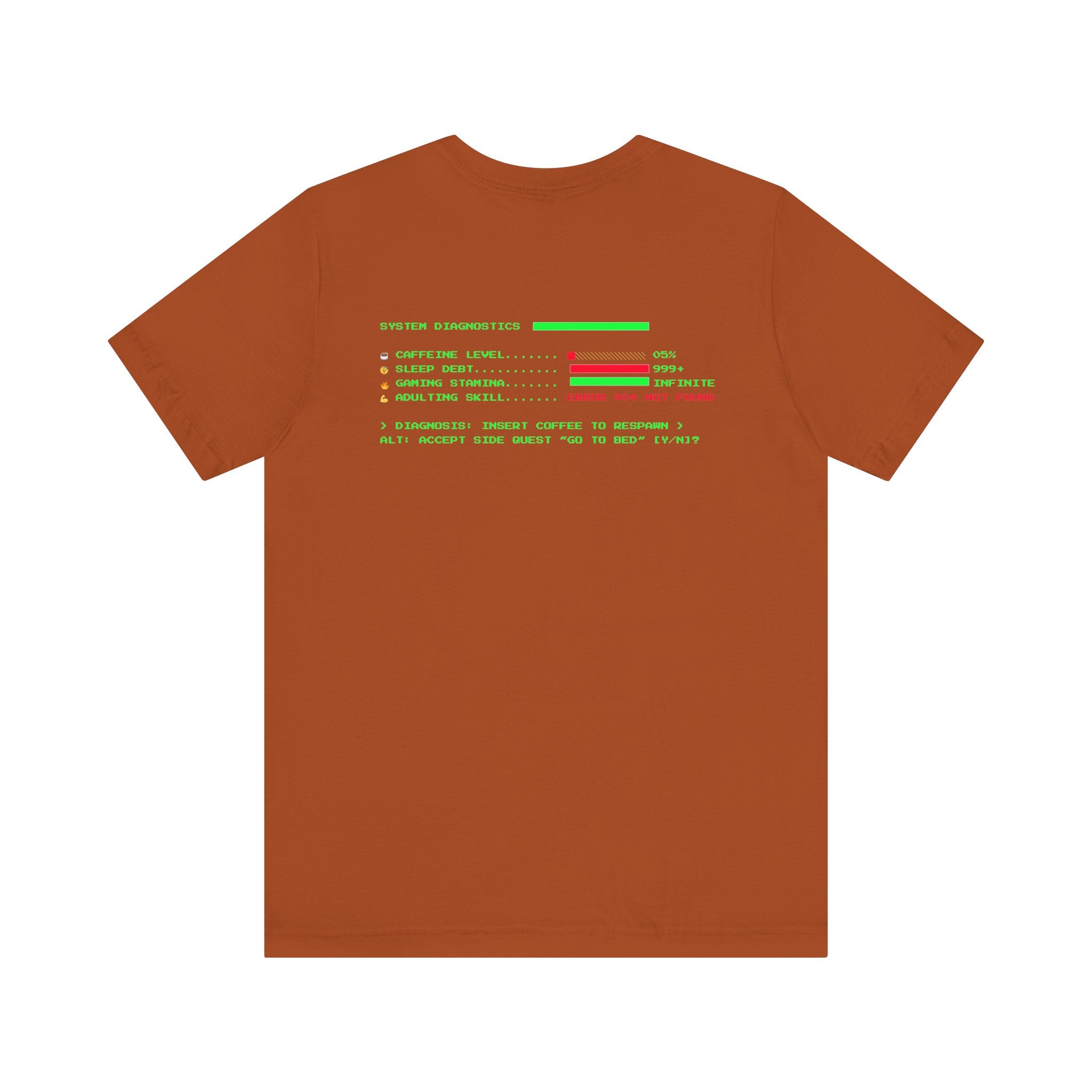 🔥 Low Energy Gamer Shirt • Caffeine Required to Respawn • Funny Coffee Addict Tee • System Critical T-Shirt • Gamer & Coffee Lover Gift