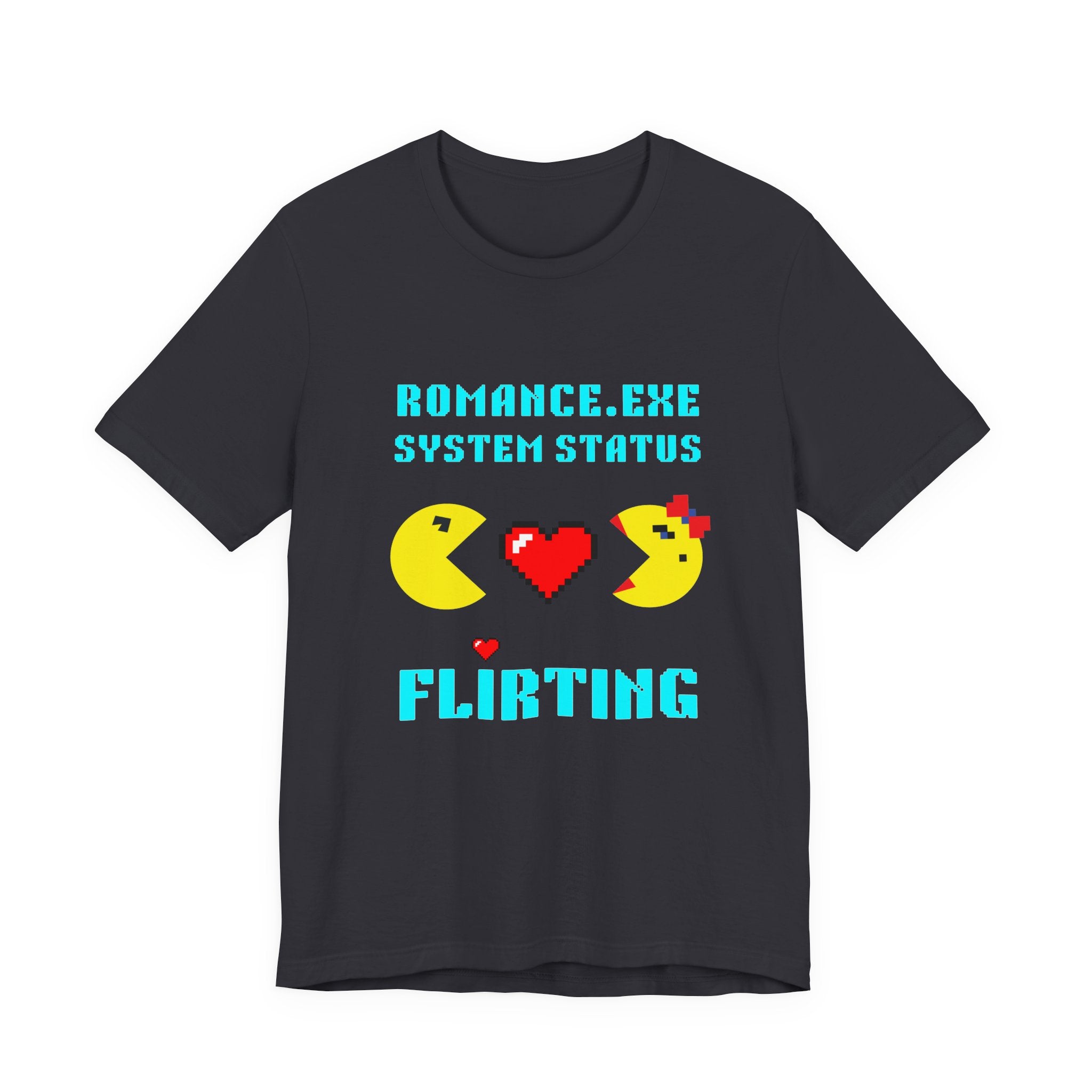 Romance Exe System Status Flirting Shirt | Funny Gamer Valentines Gift | Flirty Gift for Him Her | Dating Shirt | Unique Gift for Gamers