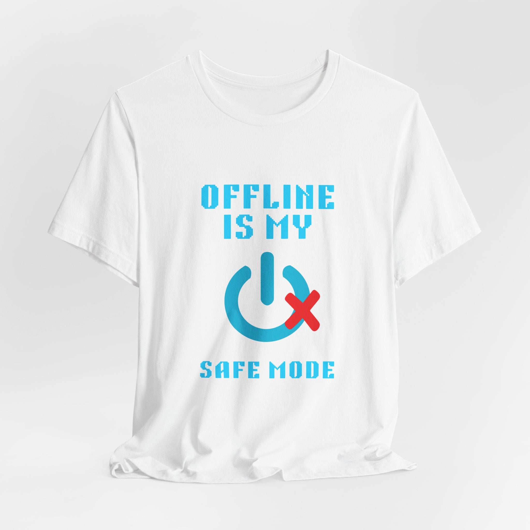 📴 OFFLINE IS MY SAFE MODE Shirt • Connection Status Offline by Choice Tee • Retro Introvert Gamer T-Shirt • Cozy Solo Quest 80s 90s Gift