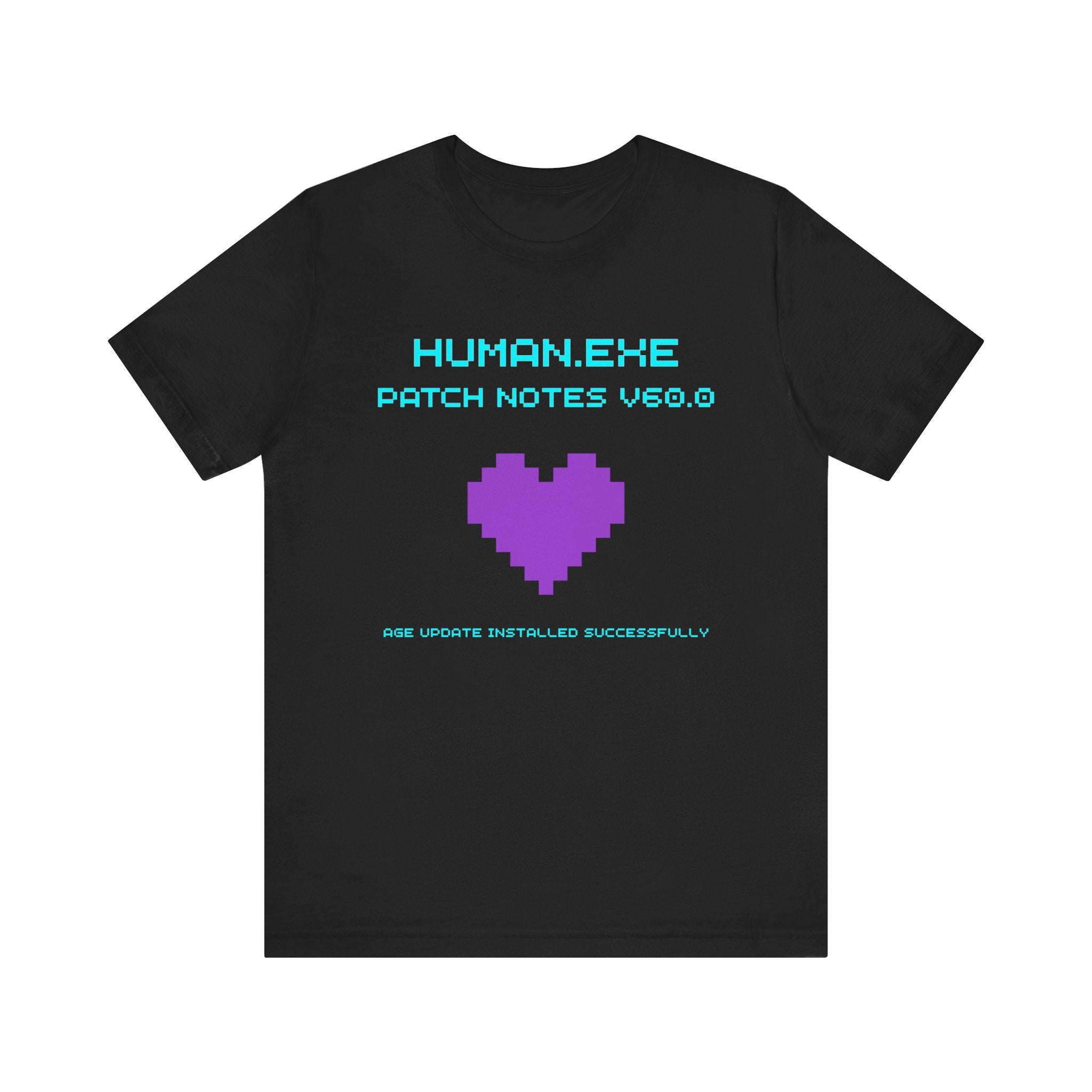 🎮 HUMAN.EXE Patch Notes v60.0 Shirt • Funny 60th Birthday Gamer T-Shirt • Retro Changelog Tee for 80s 90s Gamers • Level 60 Upgrade Gift