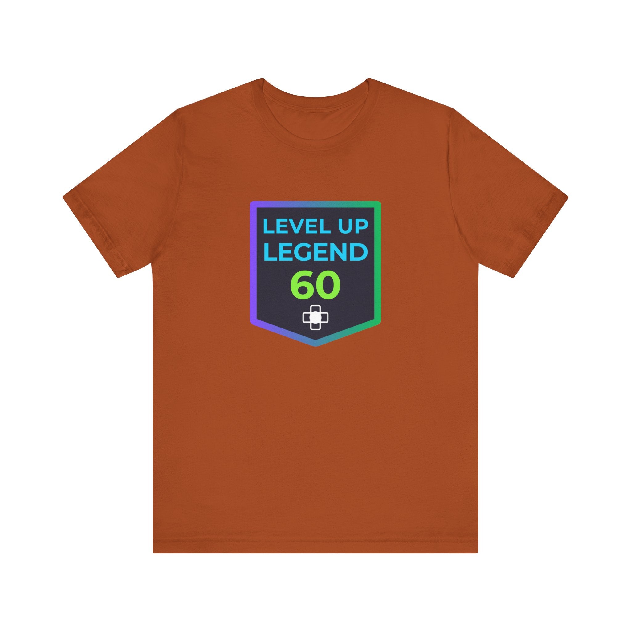🔥 Level 60 Legend Shirt • Retro Gamer 60th Birthday Gift • Front + Back Design • Achievement Badge Tee • Milestone Gaming Shirt