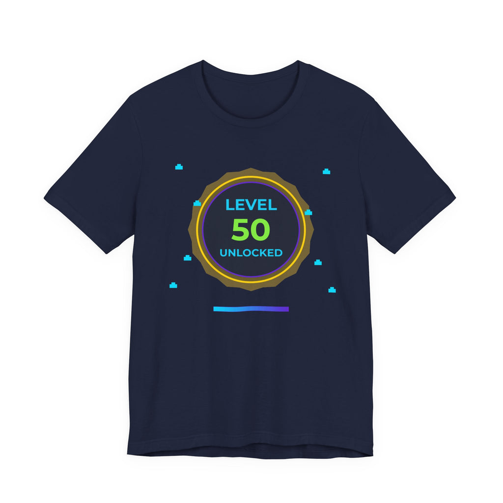🔥 Level 50 Legend Shirt • Front + Back Design • 50th Birthday Gamer Gift • Retro Gaming Tee • Achievement Badge • Milestone Birthday