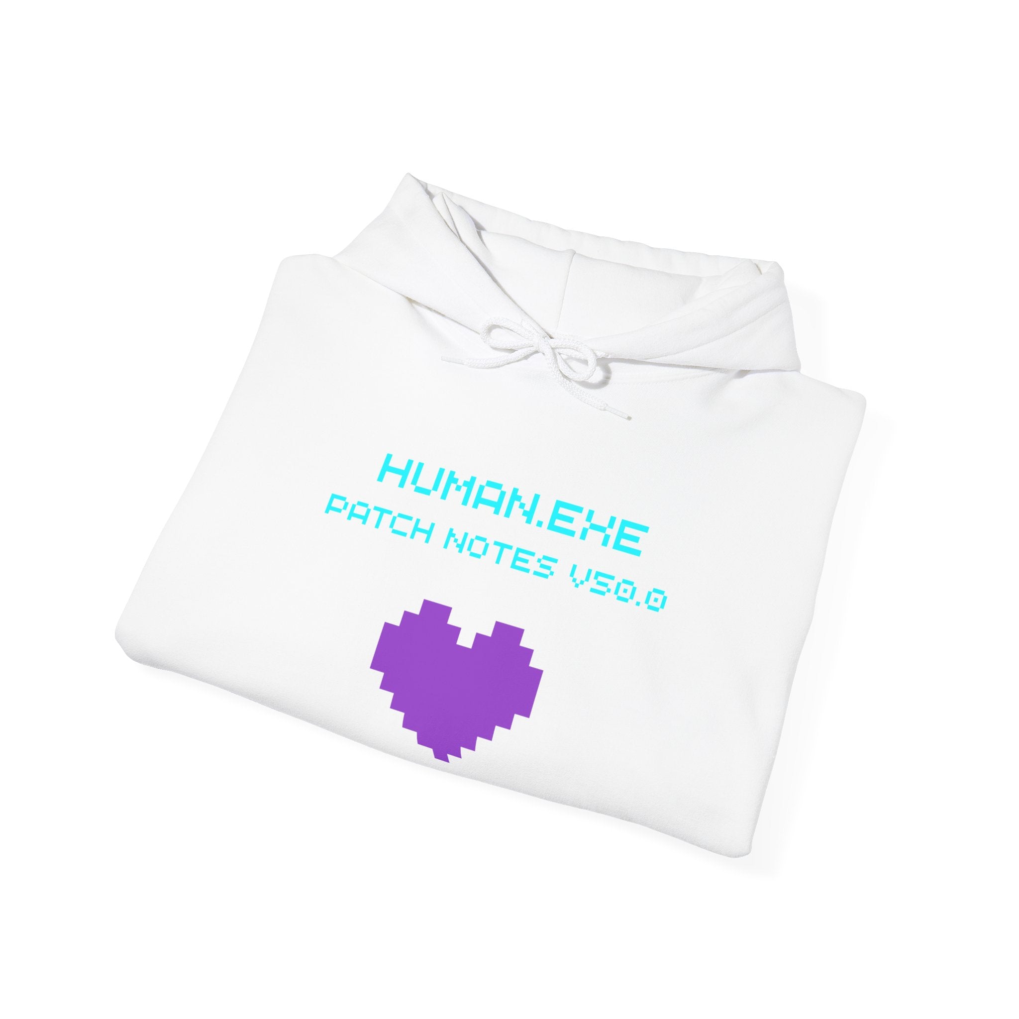 🎮 HUMAN.EXE Patch Notes v 50.0 Hoodie • Funny 50th Birthday Gamer Hoodie • Retro Changelog Sweatshirt • Cozy Level 50 Upgrade Gift