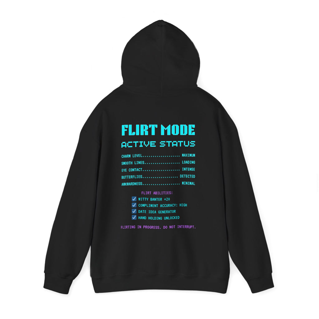 Romance Exe System Status Flirting Hoodie | Funny Gamer Valentines Gift | Flirty Gift for Him Her | Dating Sweatshirt | Unique Gift for Gamers
