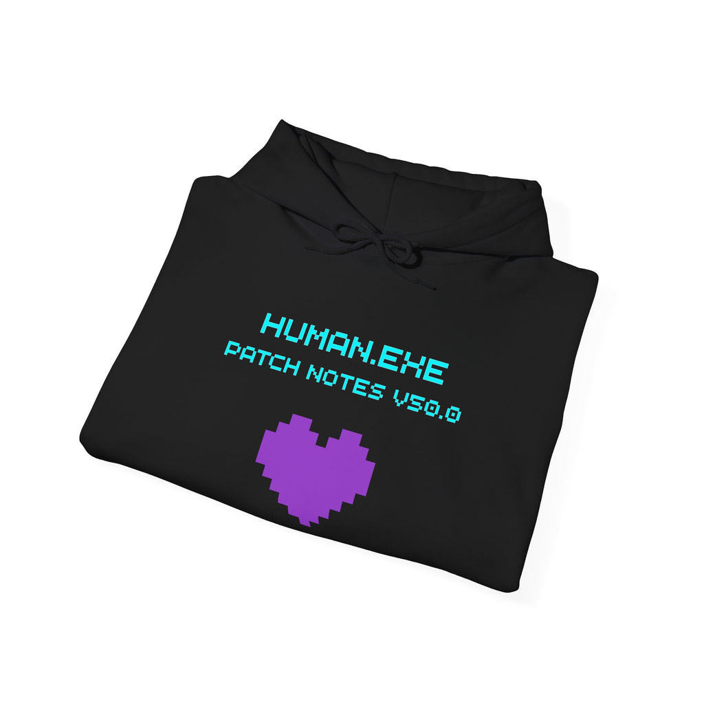 🎮 HUMAN.EXE Patch Notes v 50.0 Hoodie • Funny 50th Birthday Gamer Hoodie • Retro Changelog Sweatshirt • Cozy Level 50 Upgrade Gift