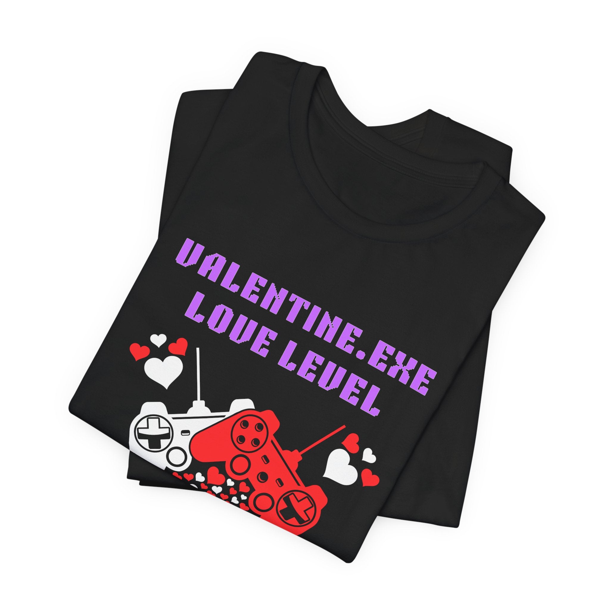 Valentine Exe Love Level Infinite Shirt | Funny Gamer Valentines Day Gift | Unique Gift for Him Her | Retro Gaming Tee | Romance Gift