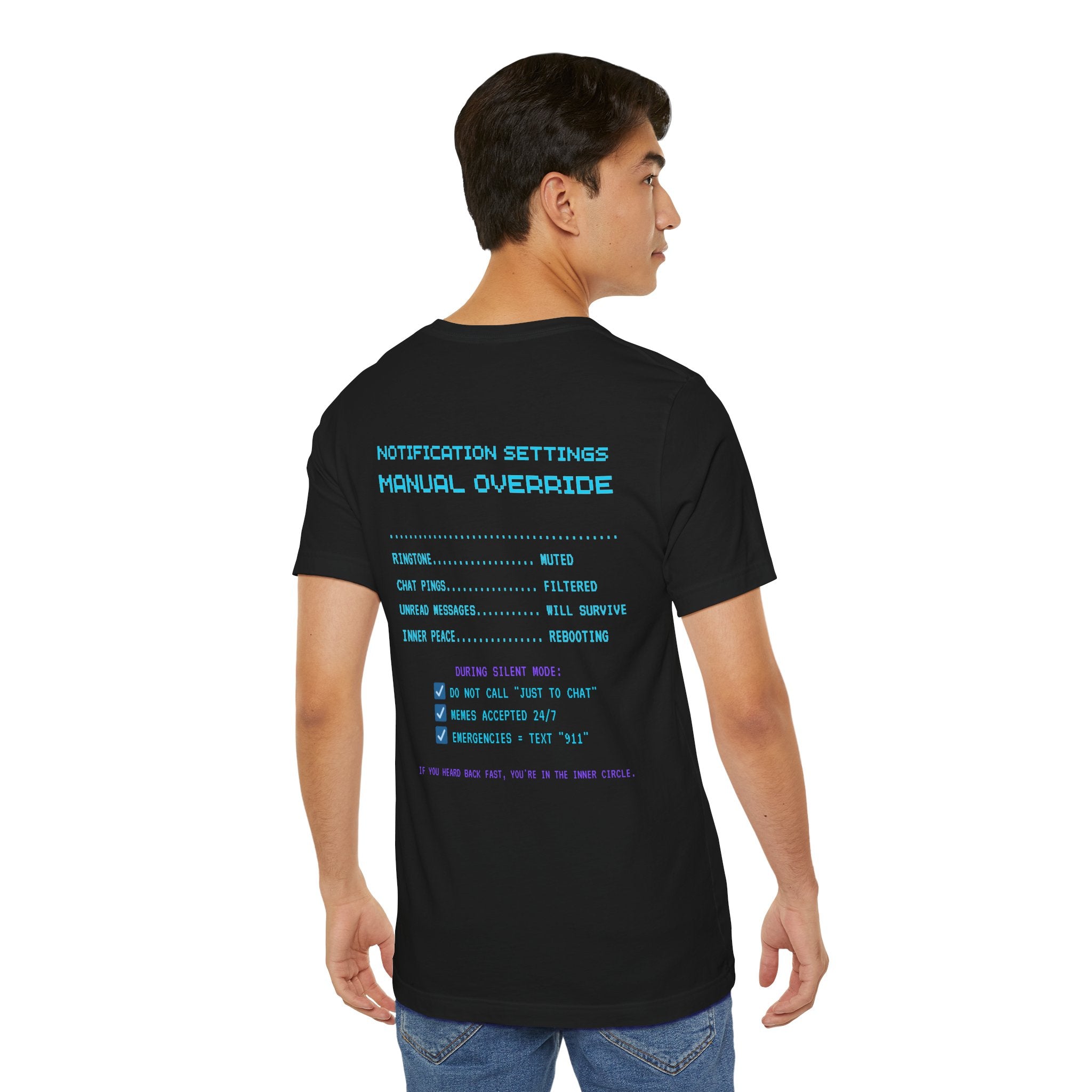 HUMAN.EXE On Silent Mode Shirt – Not Broken, Just Resting (Front & Back Print)