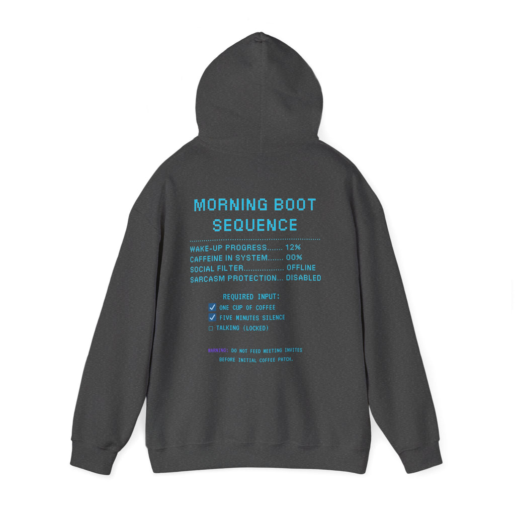 ☕ HUMAN.EXE NEEDS COFFEE Hoodie • Insert Coffee to Respawn Gamer Hoodie • Morning Boot Sequence Pixel Sweatshirt • Cozy Retro Gamer Gift