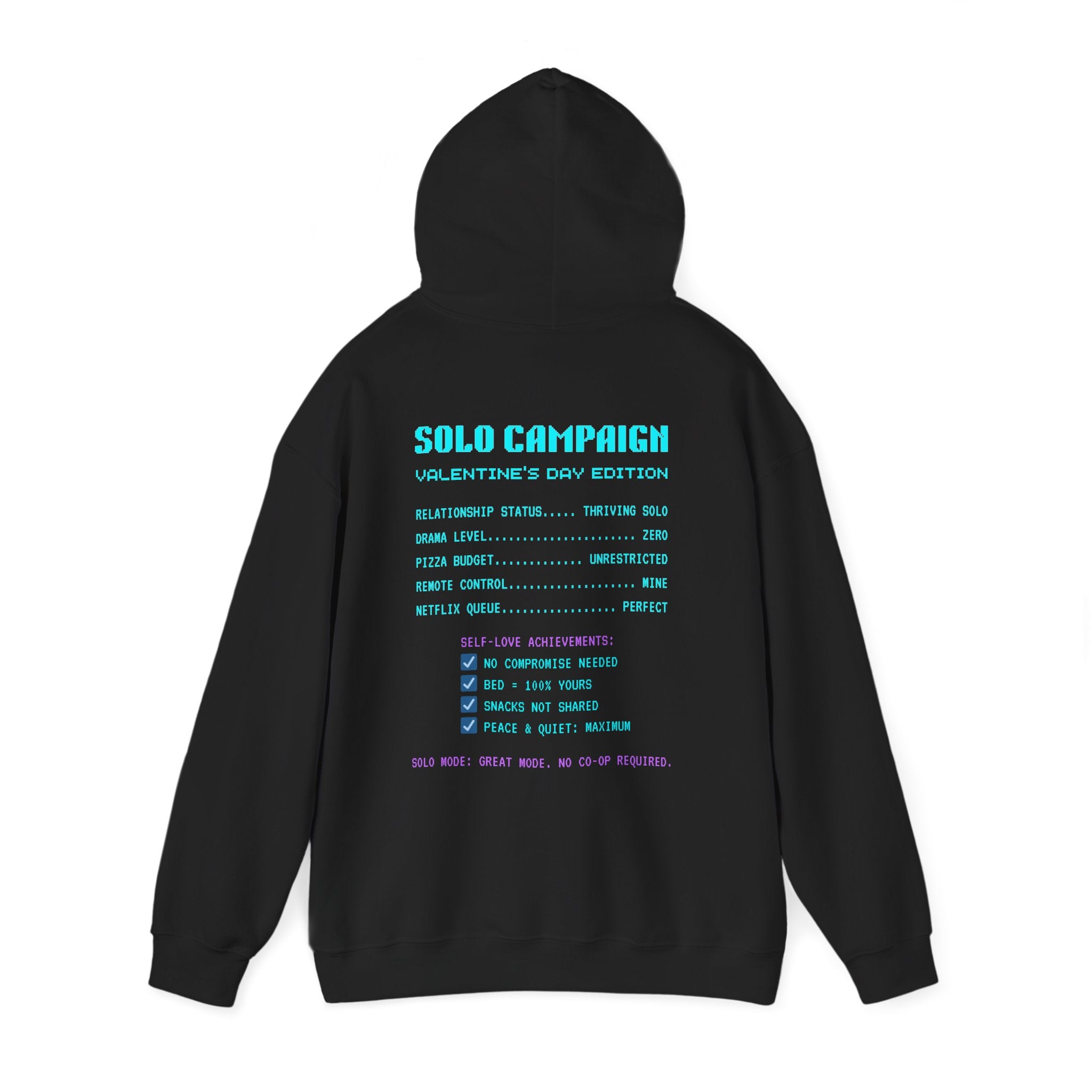 Valentine Exe Single Player Mode Hoodie | Funny Anti Valentines Day Gift | Self Love | Introvert Valentine Sweatshirt | Gift for Singles