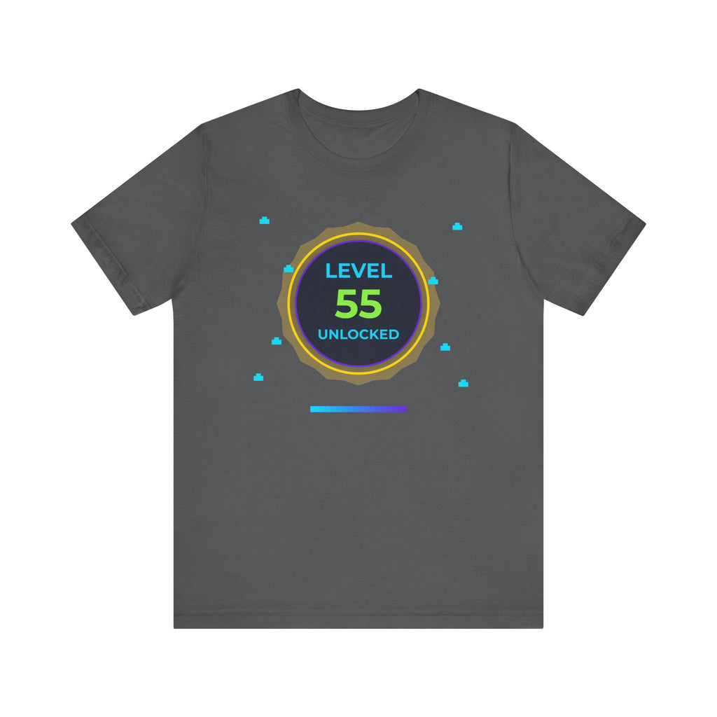 🔥 Level 55 Legend Shirt • Front + Back Design • 55th Birthday Gamer Gift • Retro Gaming Tee • Achievement Badge • Milestone Birthday