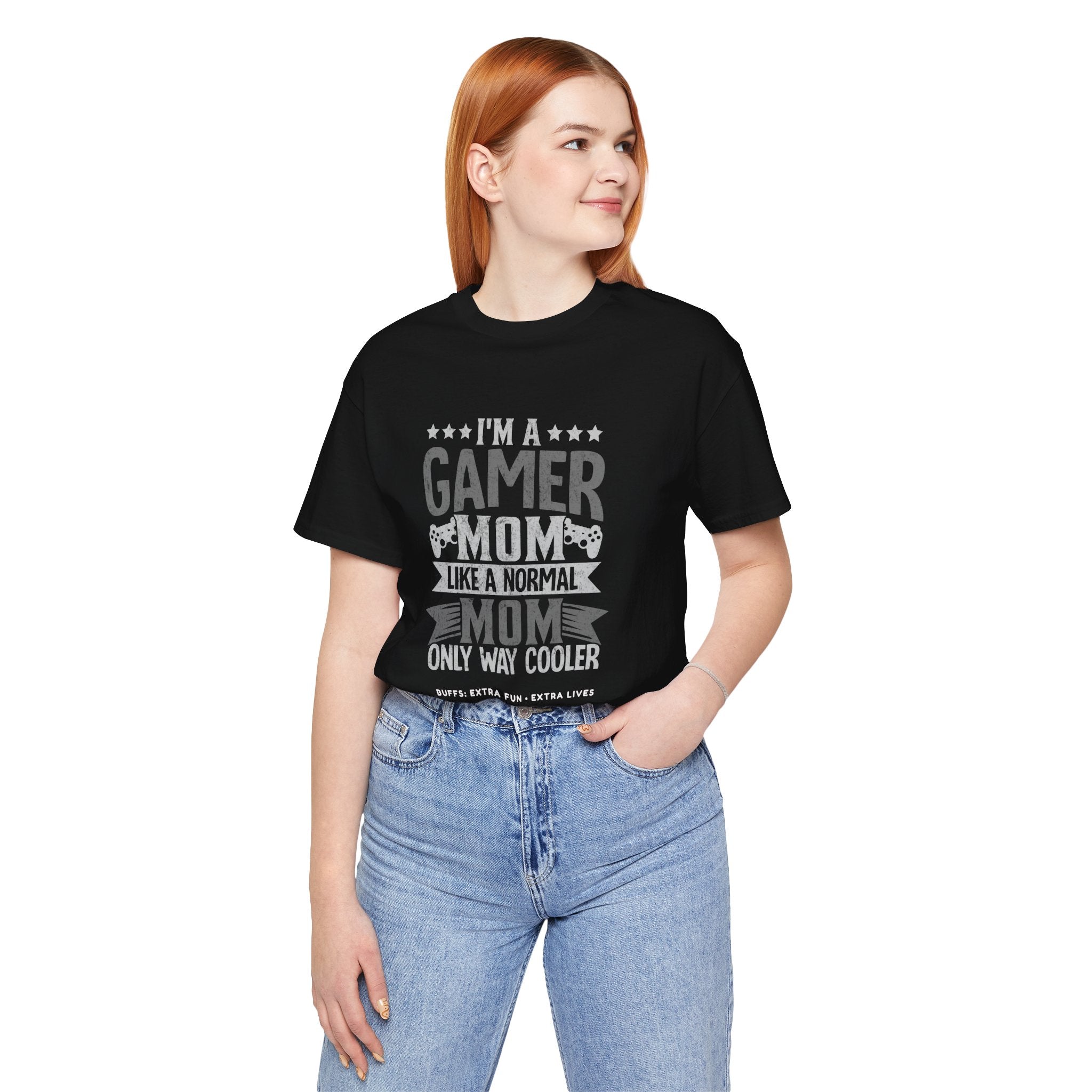 Gamer Mom – Like a Normal Mom, Only Way Cooler Shirt (Front & Back Print)
