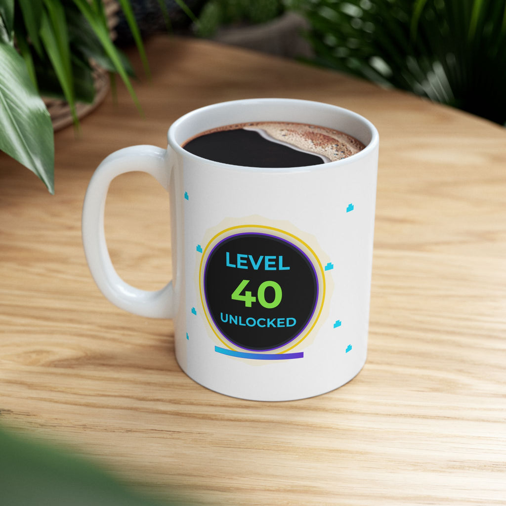 ☕ Level 40 Unlocked Respawn Ready Mug | Essential Gaming Loadout | High-Durability Ceramic