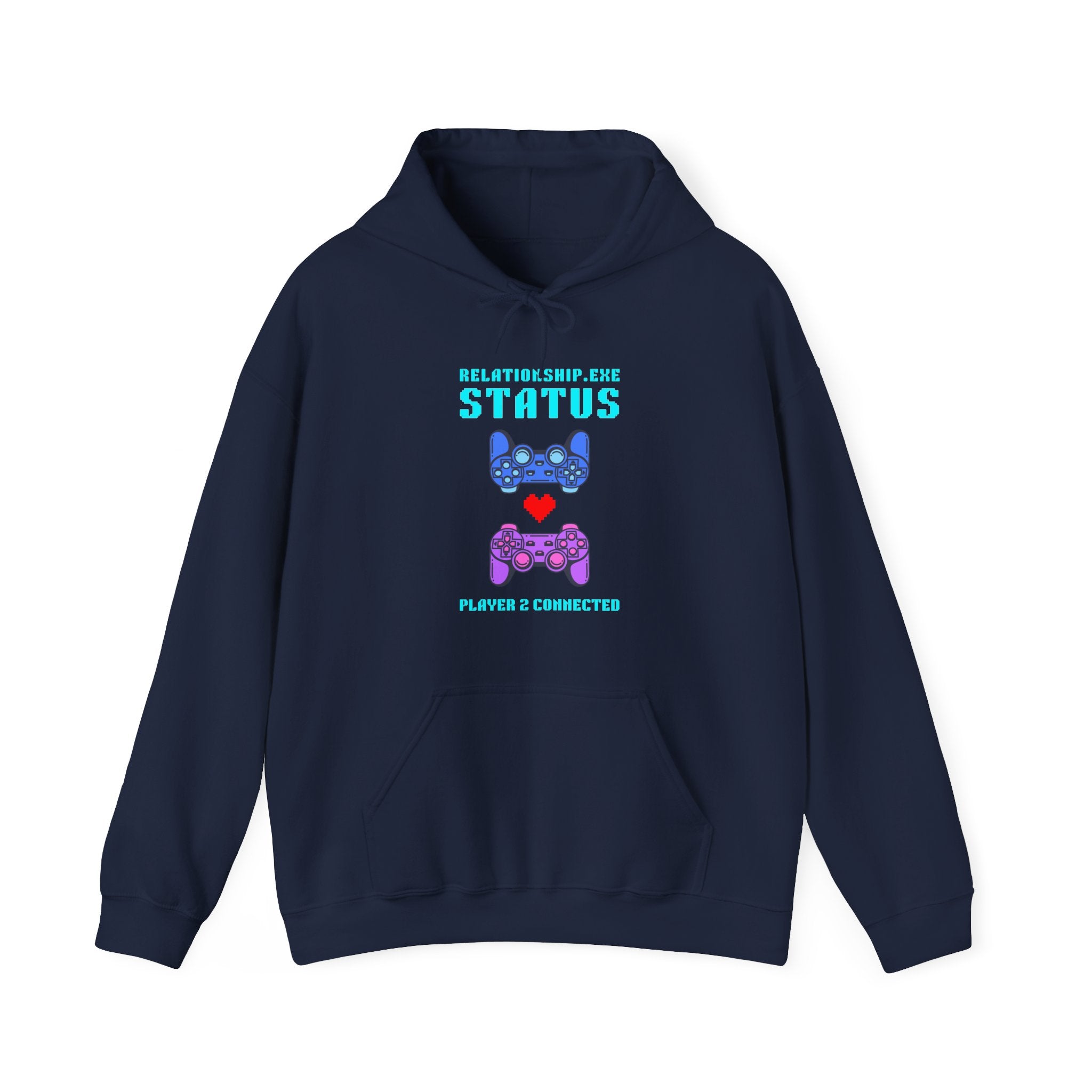 Relationship Exe Player 2 Connected Hoodie | Funny Gamer Couple Gift | Valentines Day Gift for Him Her | Gaming Couple Sweatshirt | Anniversary