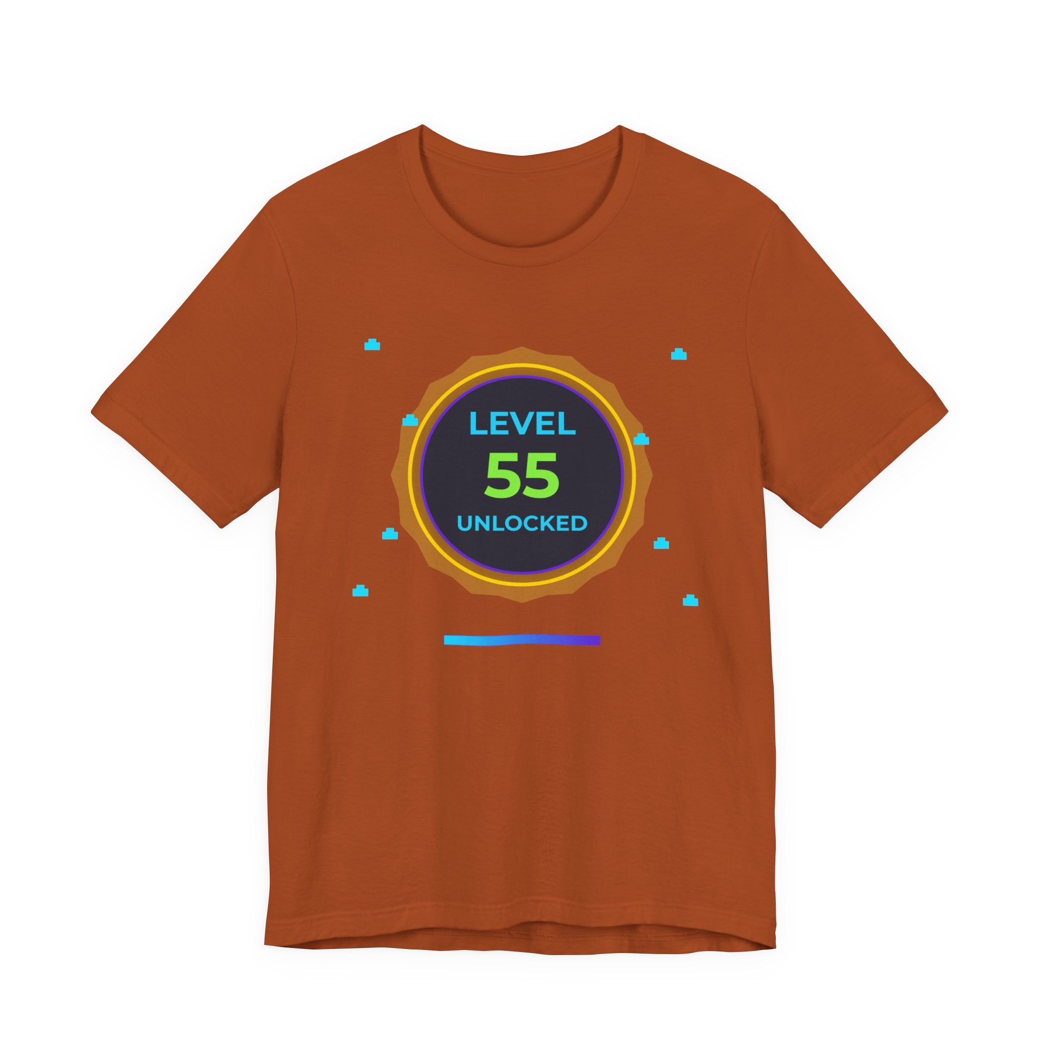 🔥 Level 55 Legend Shirt • Front + Back Design • 55th Birthday Gamer Gift • Retro Gaming Tee • Achievement Badge • Milestone Birthday