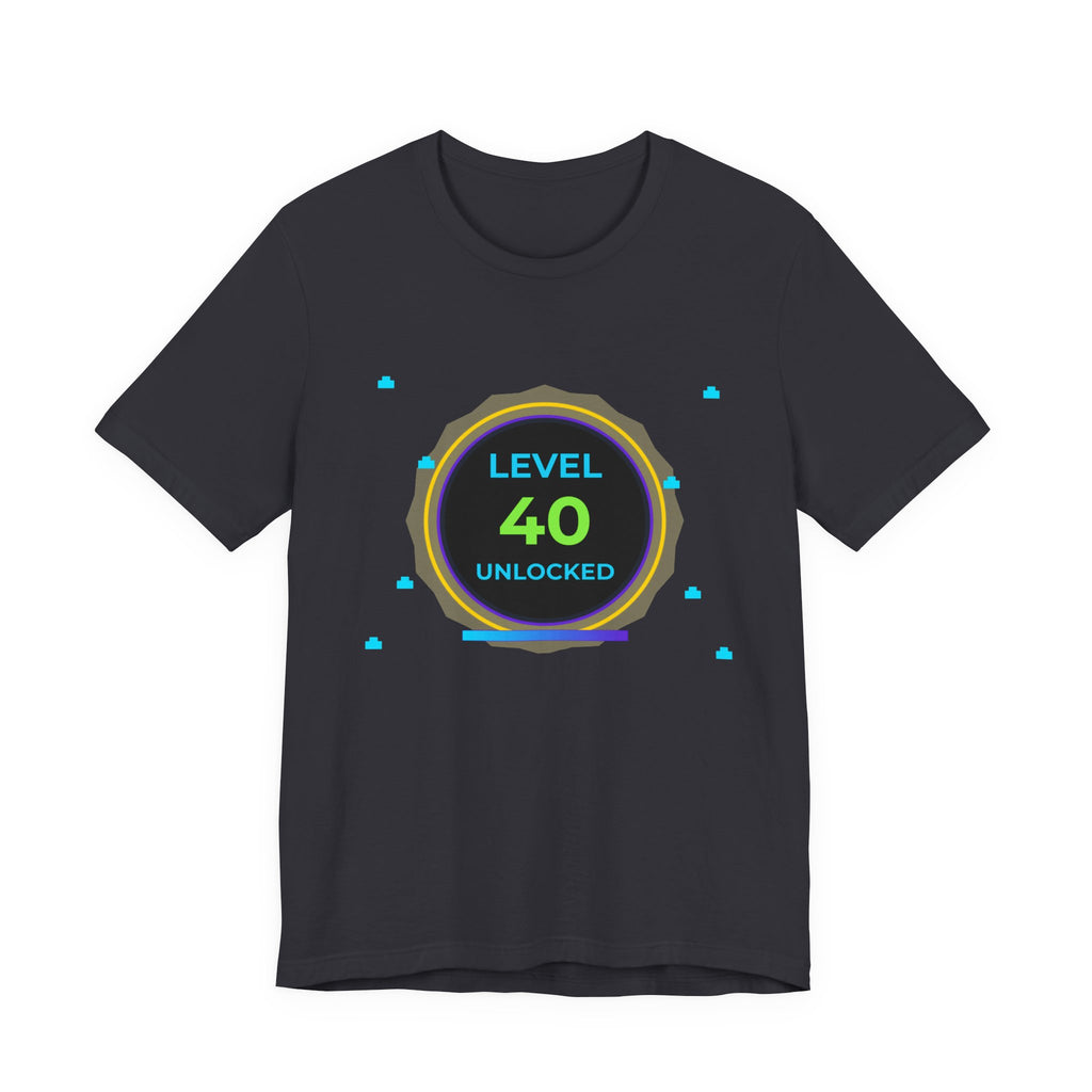 🔥 Level 40 Legend Shirt • Front + Back Design • 40th Birthday Gamer Gift • Retro Gaming Tee • Achievement Badge • Milestone Birthday