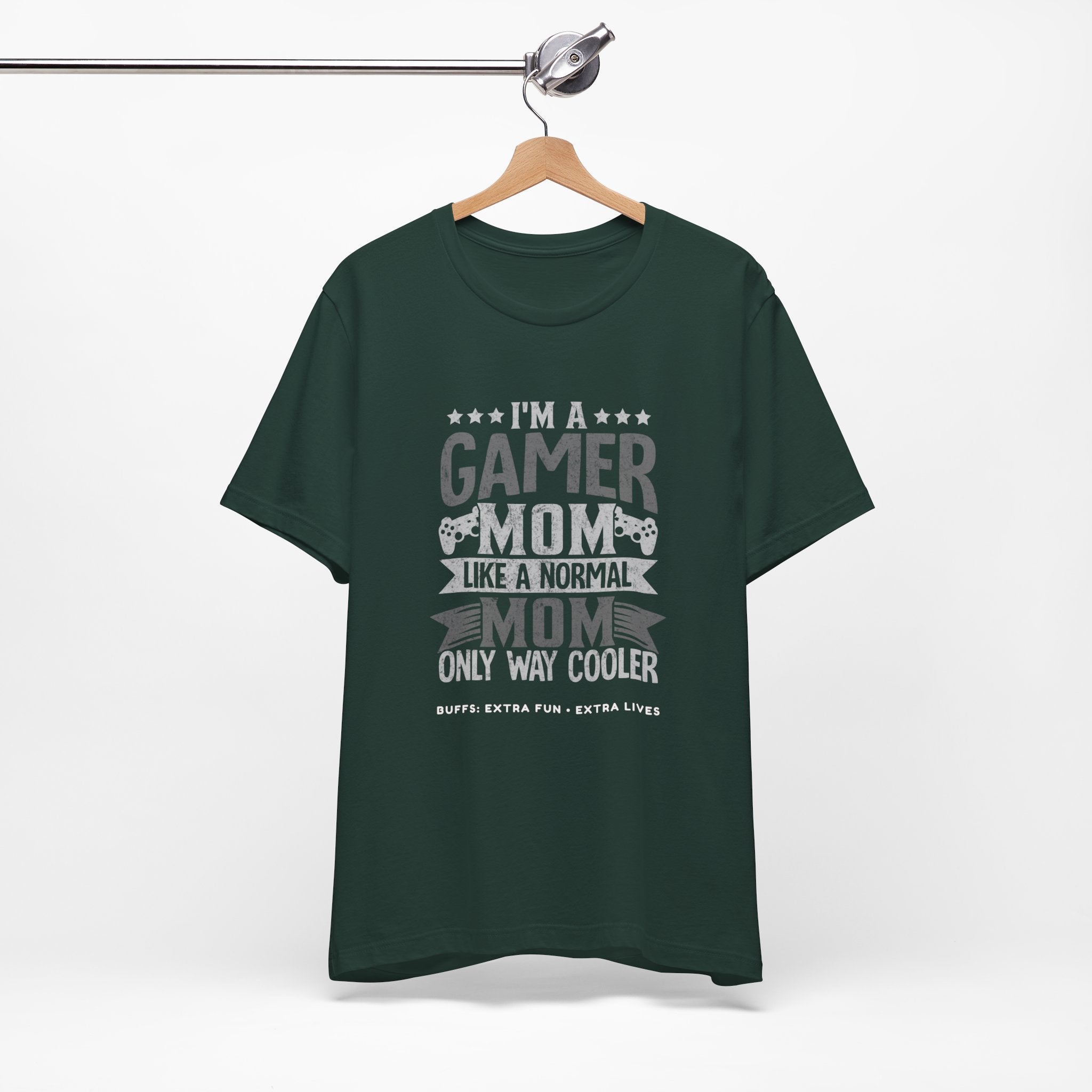 Gamer Mom – Like a Normal Mom, Only Way Cooler Shirt (Front & Back Print)