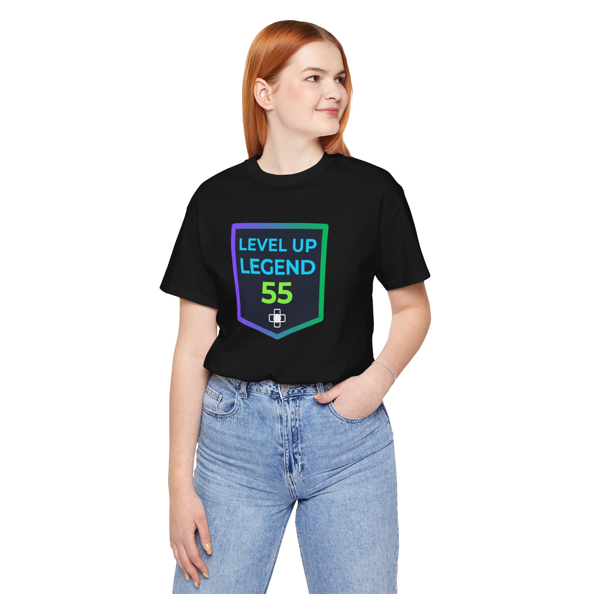 🔥 Level 55 Legend Shirt • Front + Back Design • 55th Birthday Gamer Gift • Retro Gaming Tee • Achievement Badge Design • Milestone Birthday