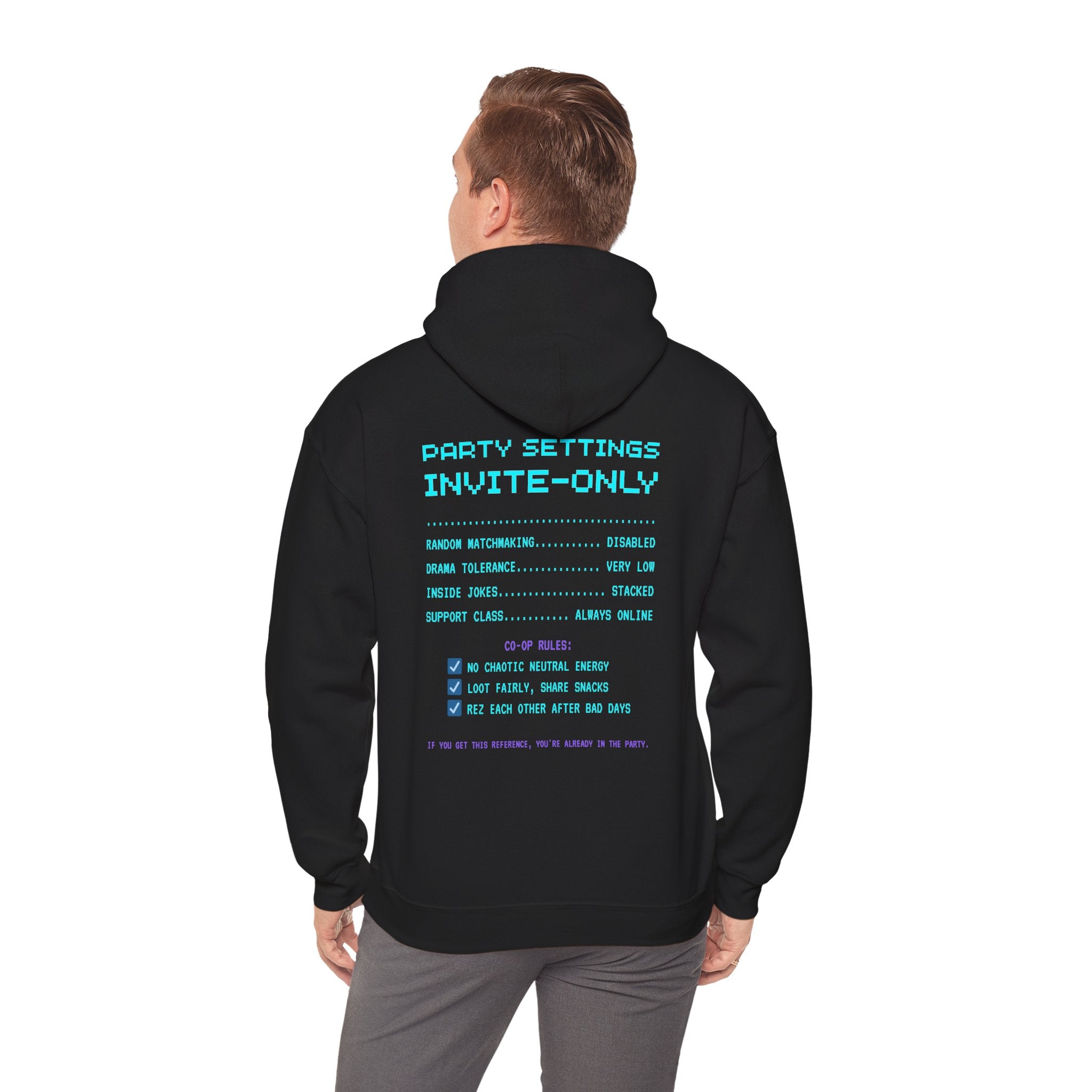 Co-Op Only – Trusted Party Members Hoodie (Front & Back Print)