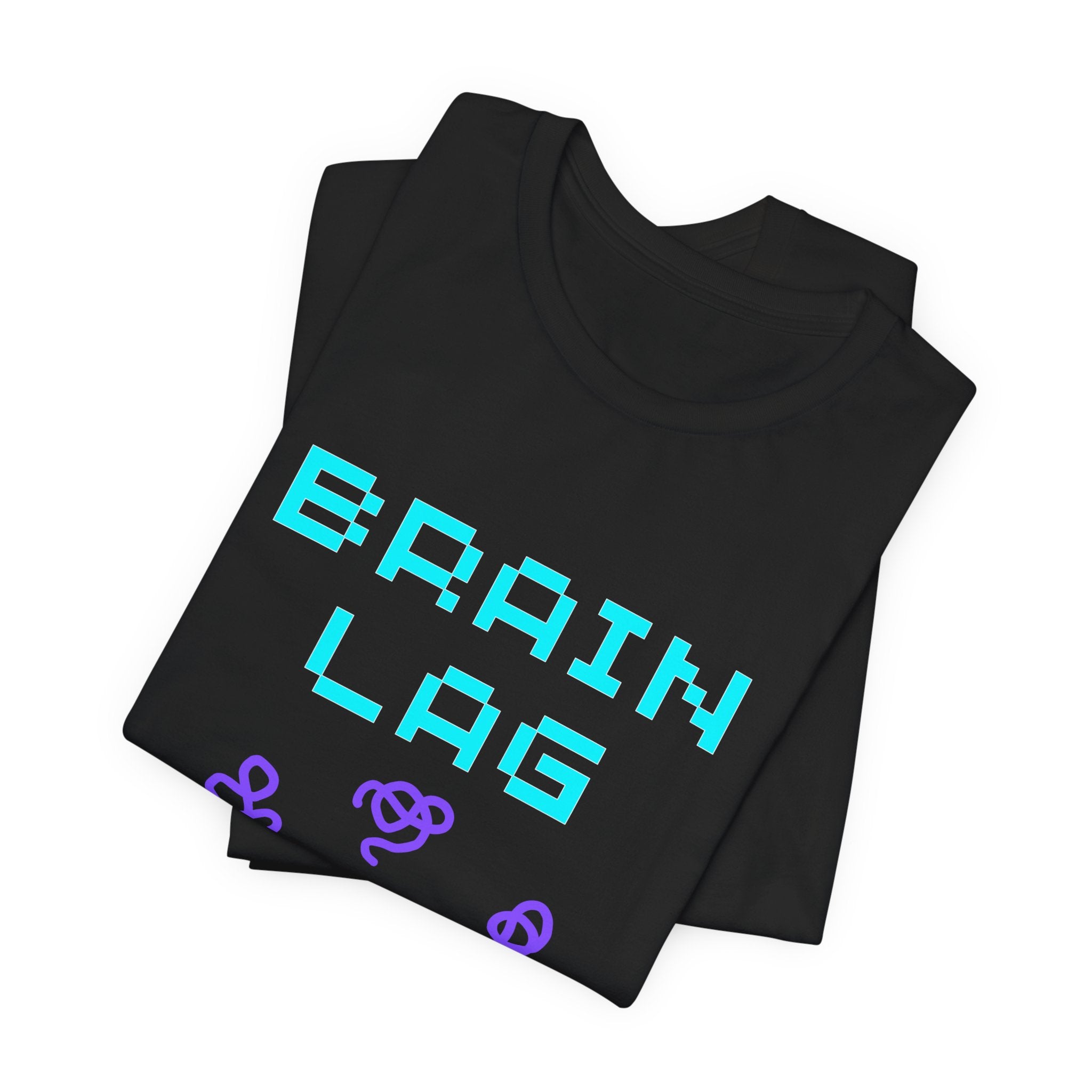 Brain Lag – High Ping Thoughts Shirt (Front & Back Print) Cognitive Latency Gamer Tee