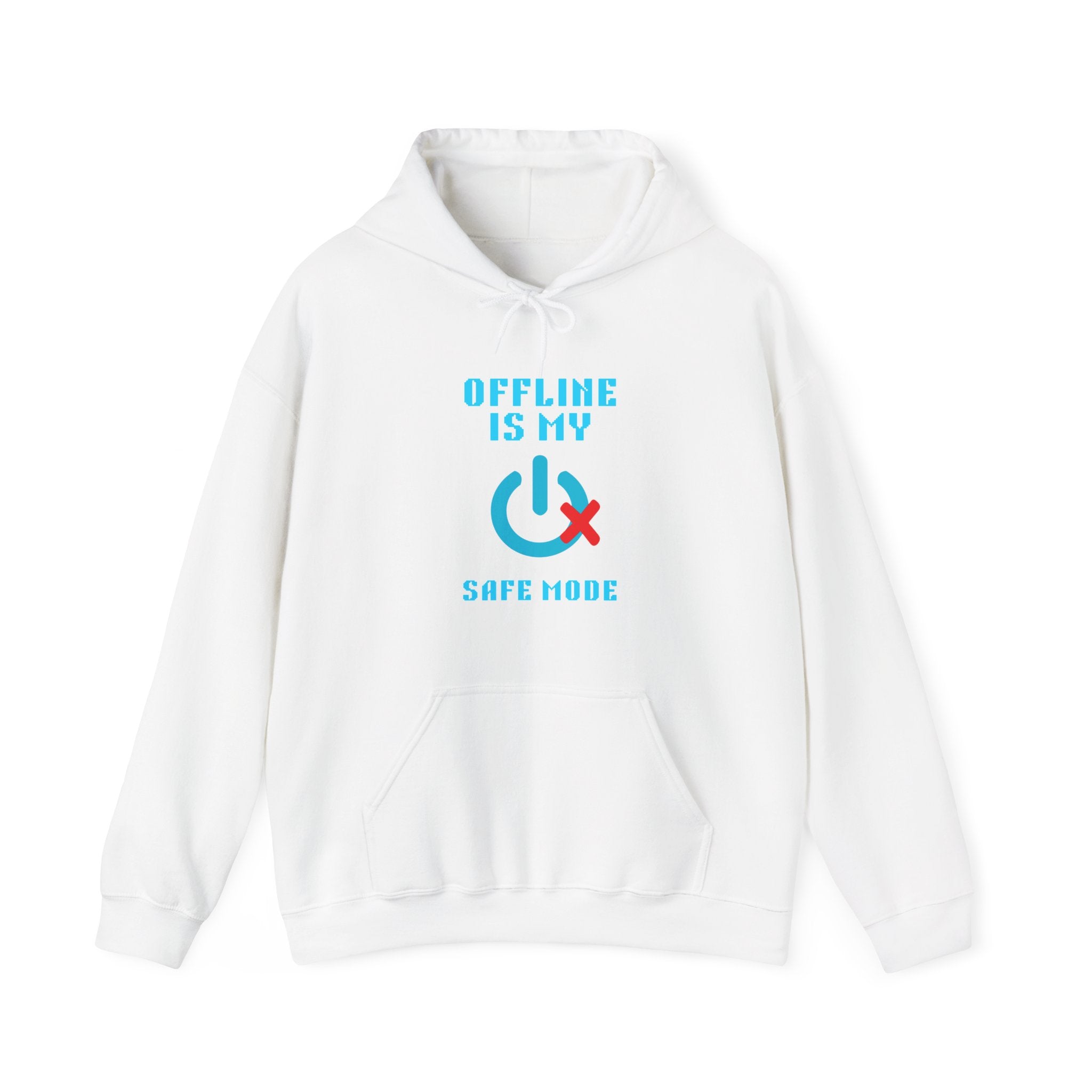 📴 OFFLINE IS MY SAFE MODE Hoodie • Connection Status Offline by Choice Gamer Hoodie • Retro Introvert Sweatshirt • Cozy Solo Quest Gift