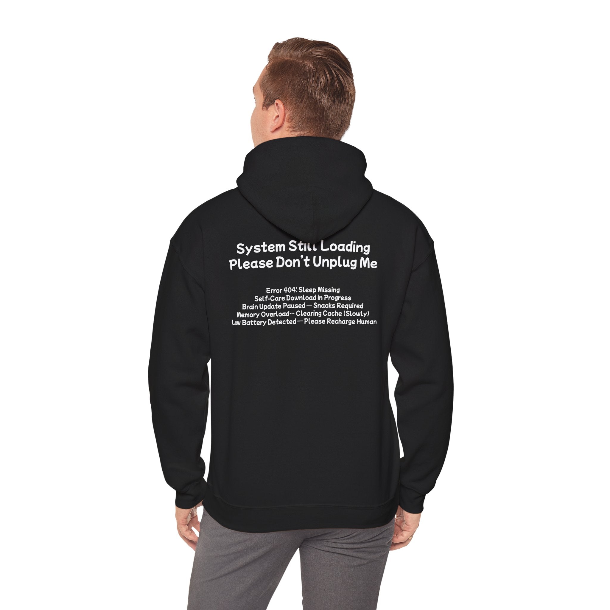 🔥 Brain Buffering Hoodie • 67% Loading Pullover • Funny Gamer Error Hoodie • Front + Back Loading Screen Design • Mental Health Gamer Gift