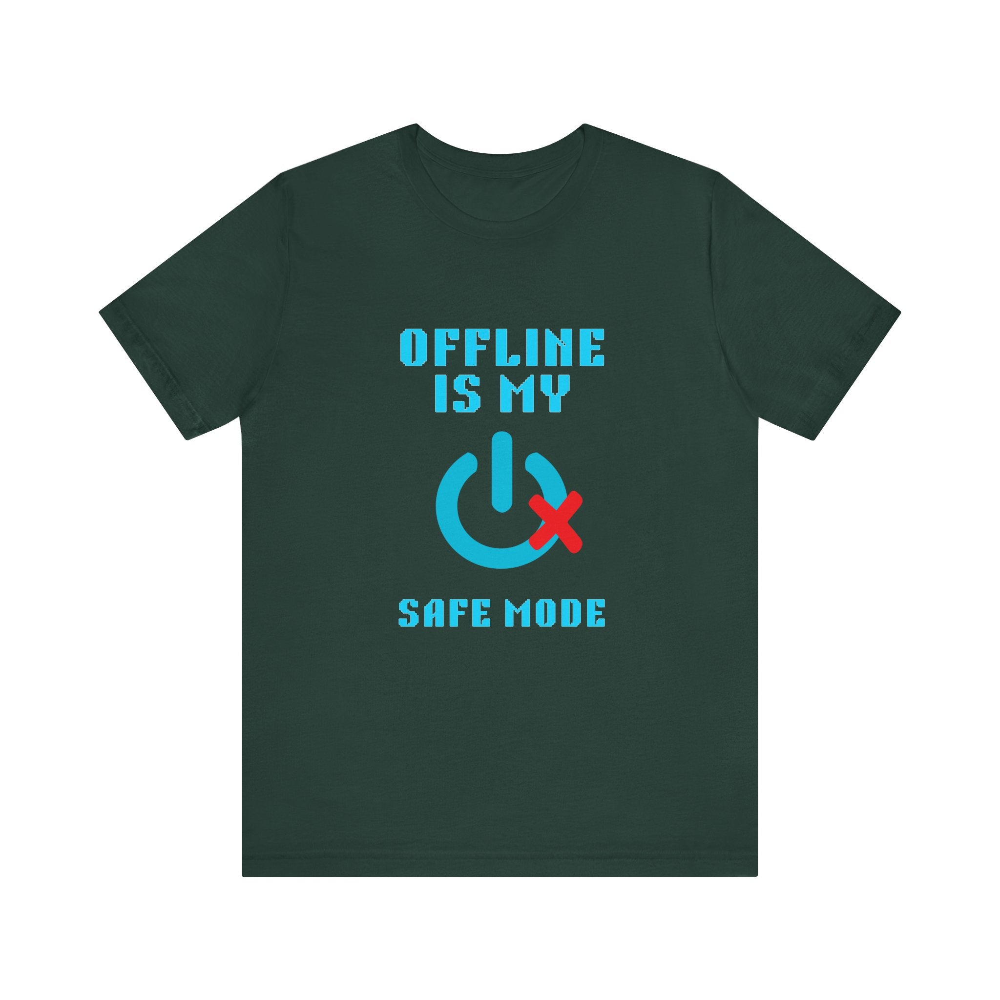 📴 OFFLINE IS MY SAFE MODE Shirt • Connection Status Offline by Choice Tee • Retro Introvert Gamer T-Shirt • Cozy Solo Quest 80s 90s Gift