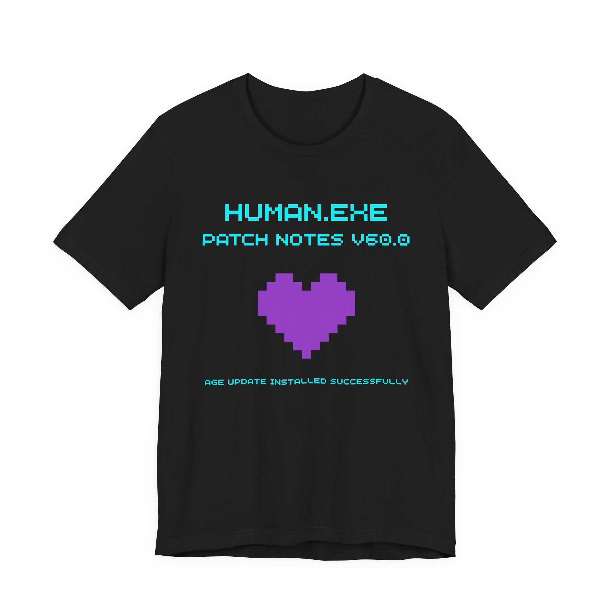 🎮 HUMAN.EXE Patch Notes v60.0 Shirt • Funny 60th Birthday Gamer T-Shirt • Retro Changelog Tee for 80s 90s Gamers • Level 60 Upgrade Gift