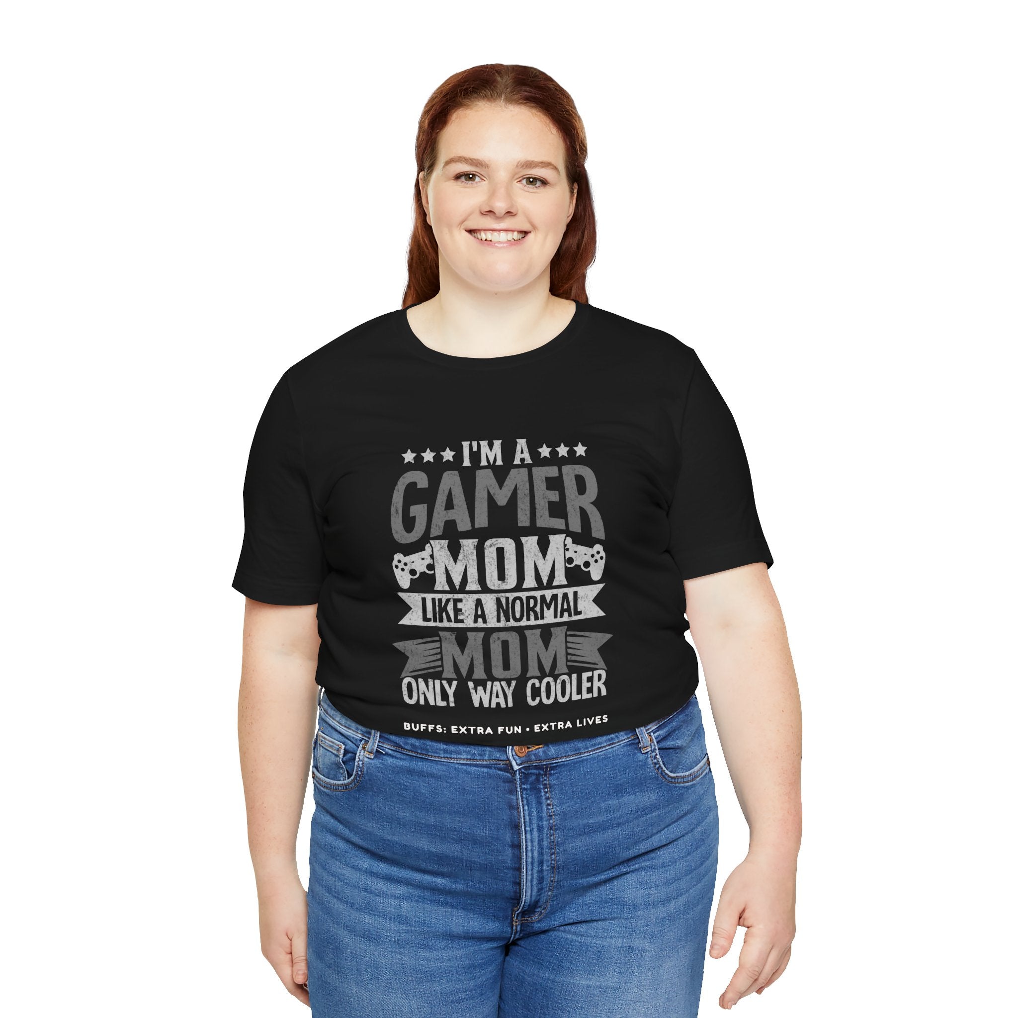 Gamer Mom – Like a Normal Mom, Only Way Cooler Shirt (Front & Back Print)