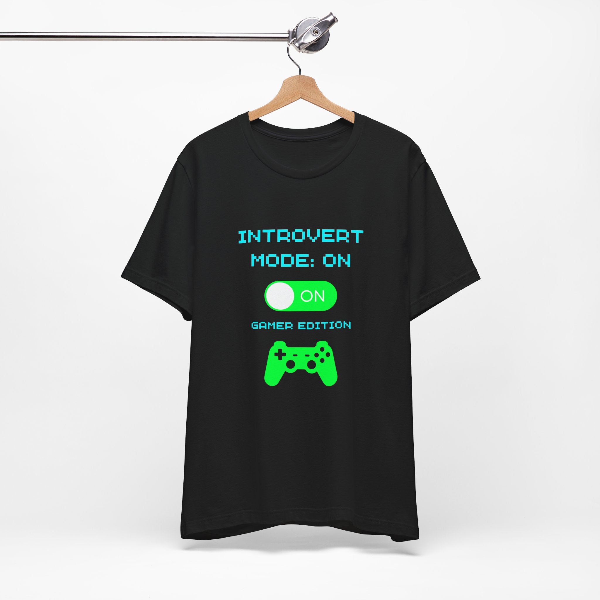 Introvert Mode: On – Gamer Edition Shirt (Front & Back Print Introvert Gamer Tee)